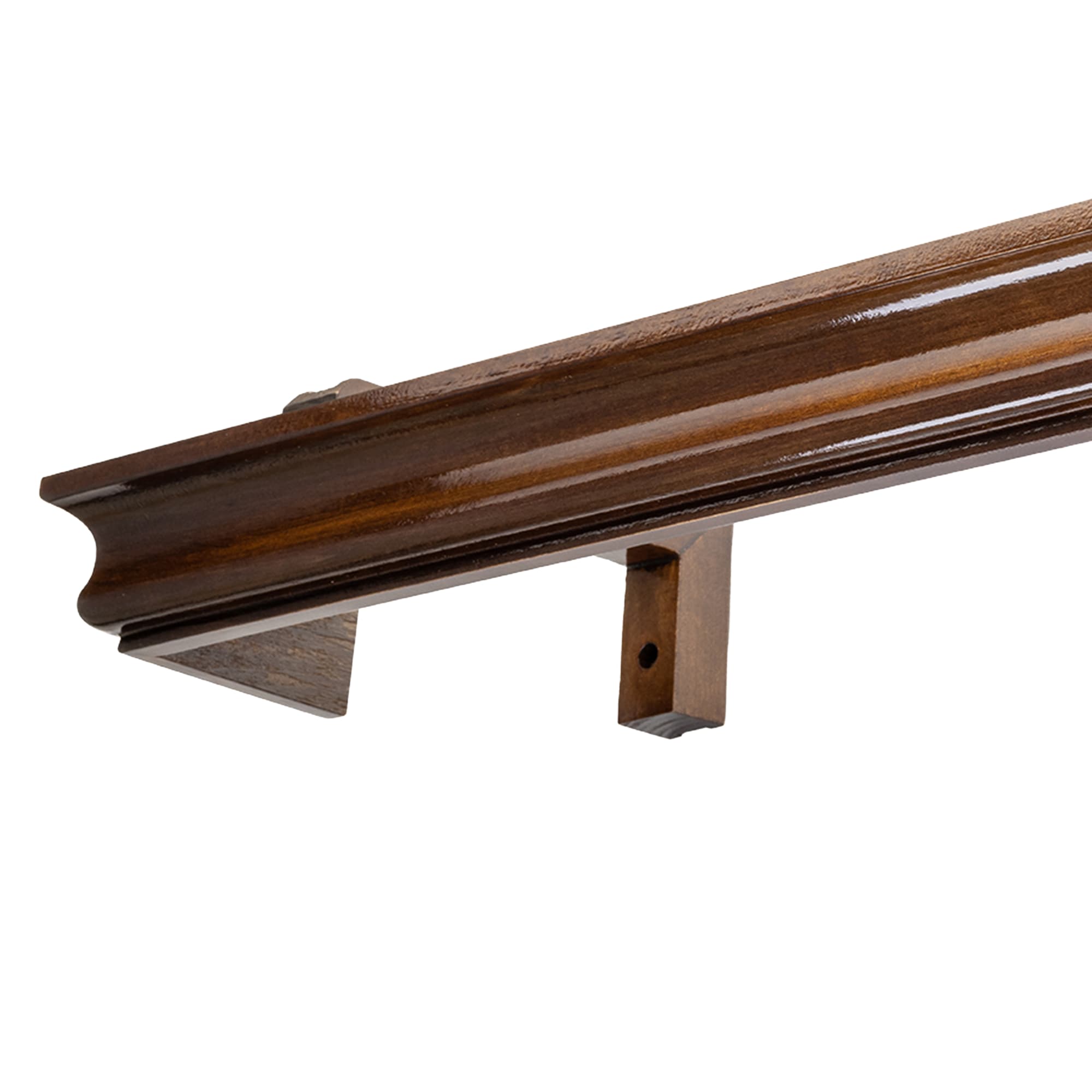 Athena Wooden Curtain Track System with Decorative Valance