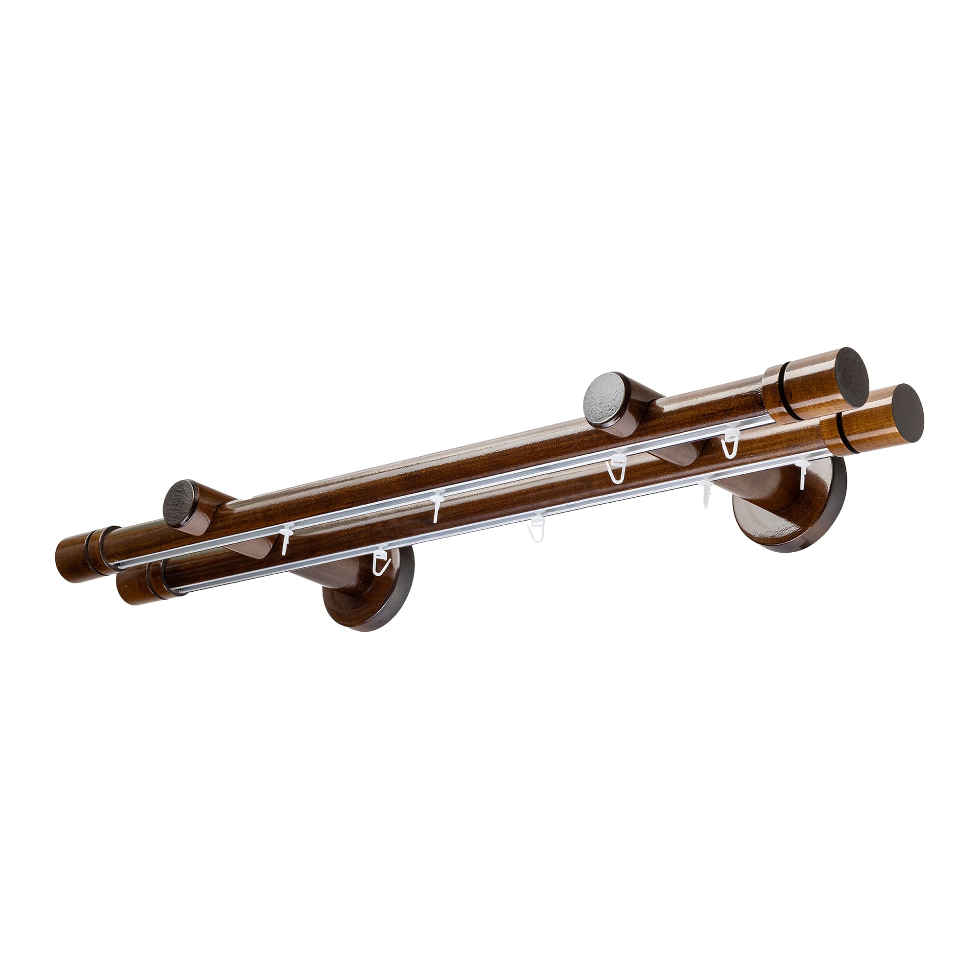 CILINDRU DOUBLE 35 MM WOODEN CURTAIN ROD & ALUMINUM TRACK SYSTEM