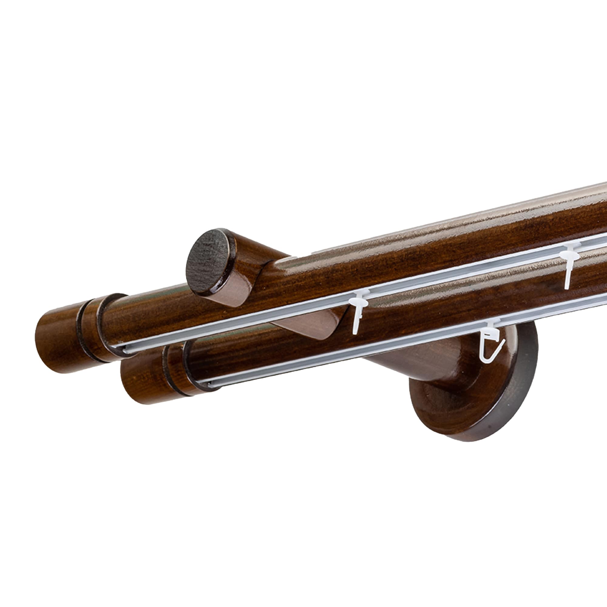 CILINDRU DOUBLE 35 MM WOODEN CURTAIN ROD & ALUMINUM TRACK SYSTEM