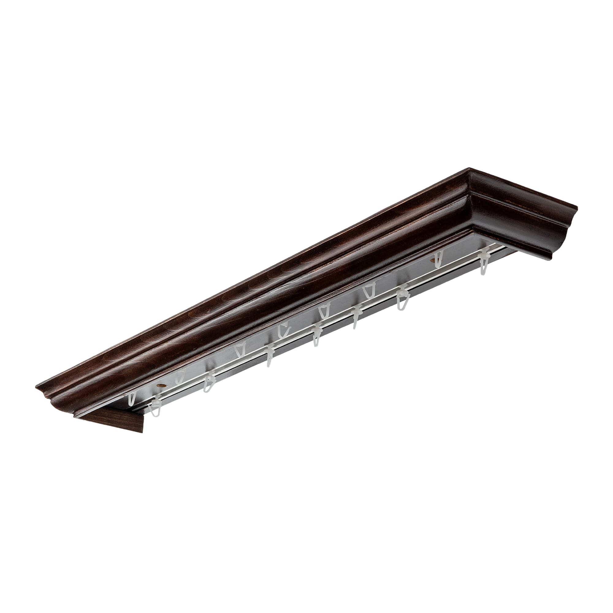 Filip Wooden Curtain Track System with Decorative Valance