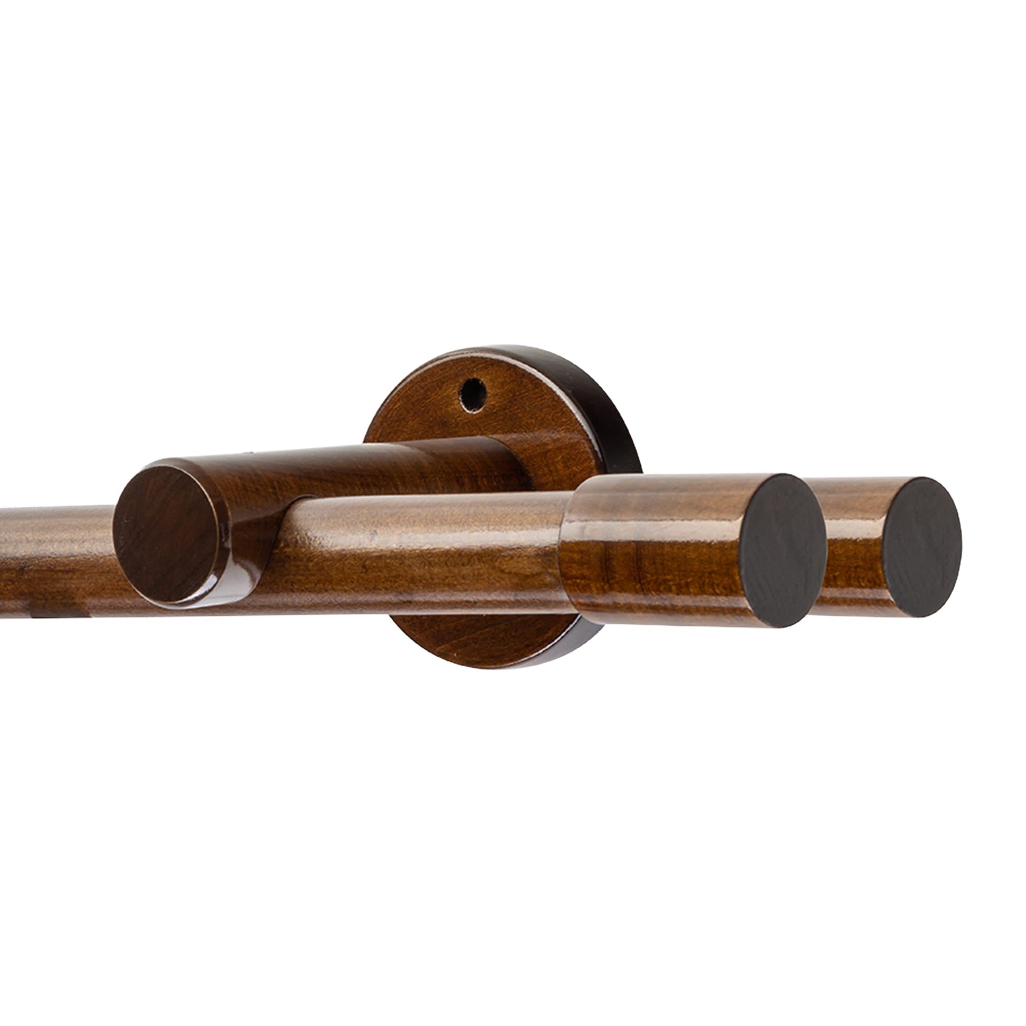 Luna Double 35 mm Wooden Curtain Rod & Track System
