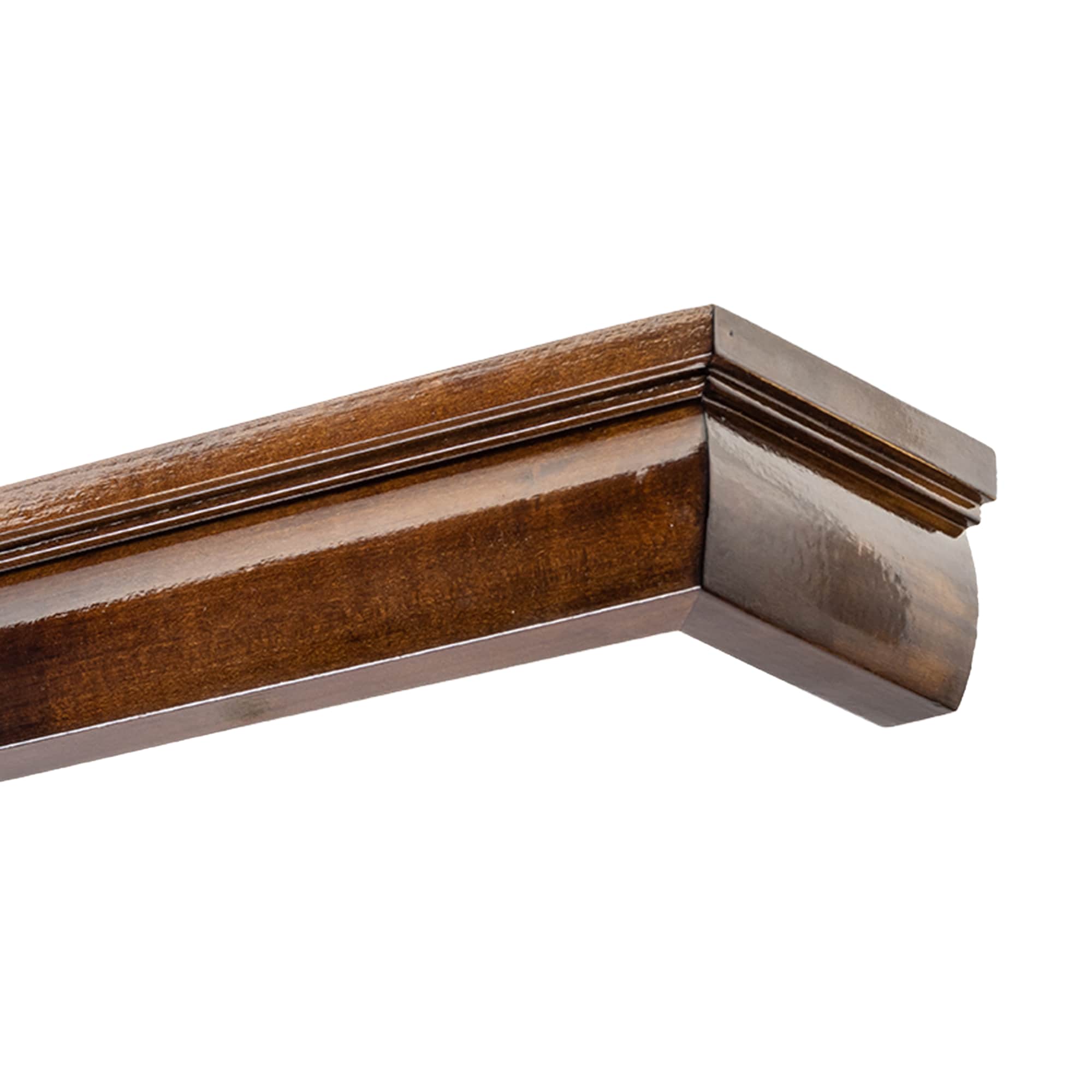 Firenze Wooden Curtain Track System with Decorative Valance