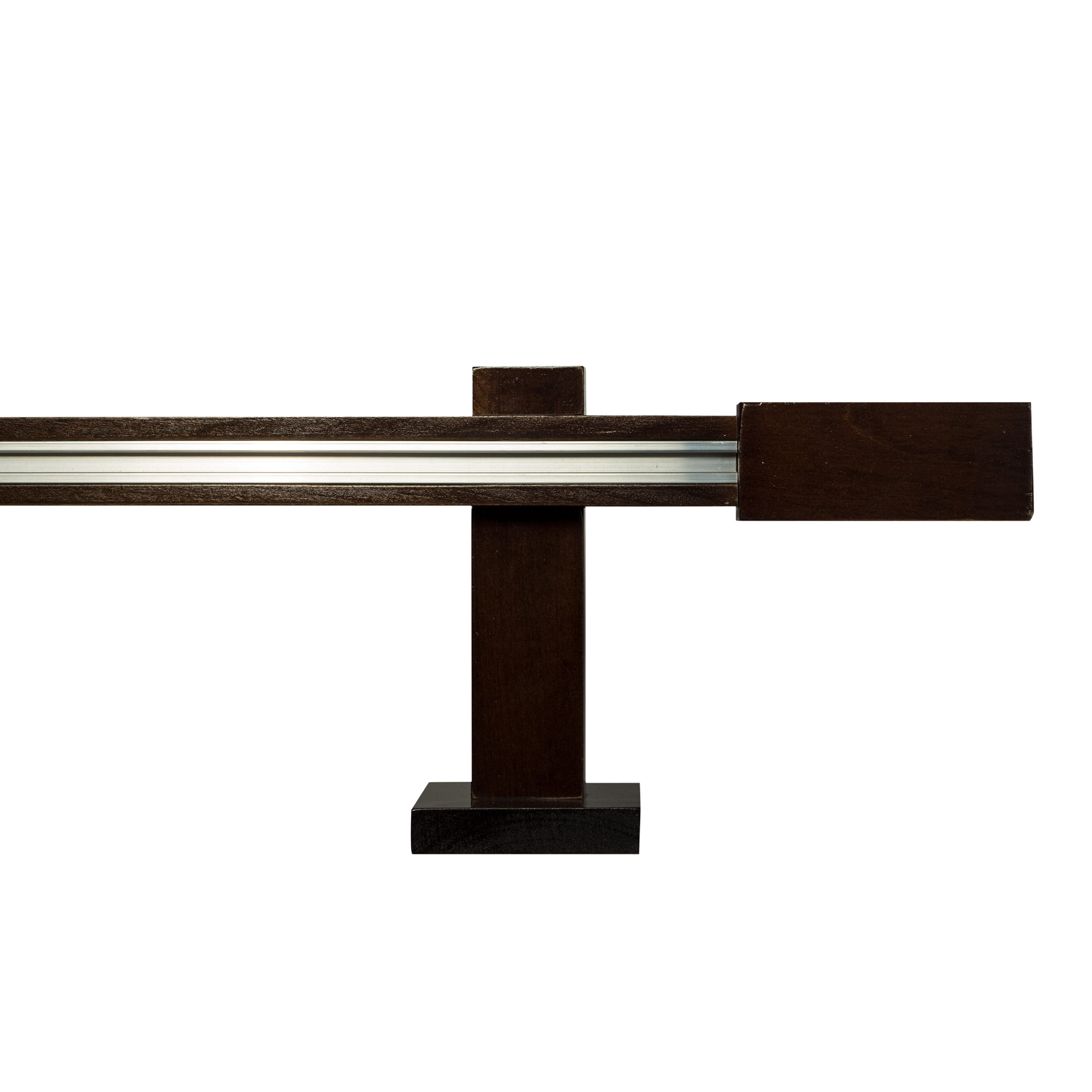 Praga Wooden Curtain Rod with Aluminum Track