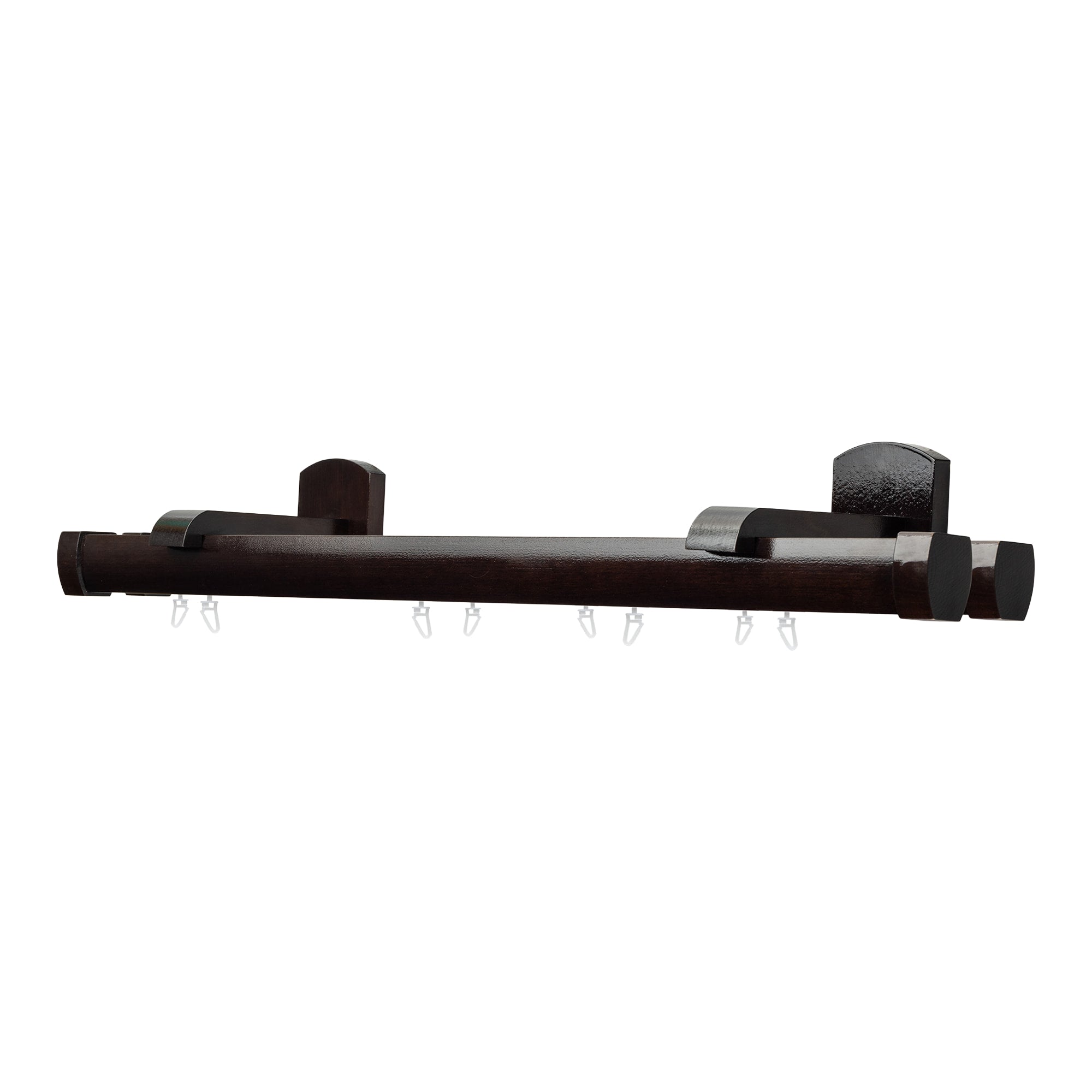 Domino Double Wooden Curtain Rod & Track System for Curtains and Drapes