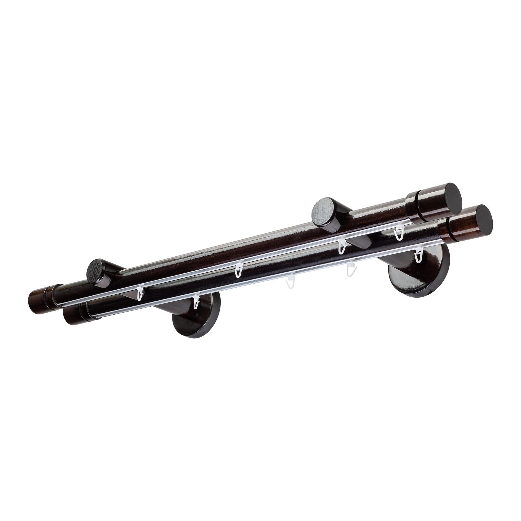 CILINDRU DOUBLE 35 MM WOODEN CURTAIN ROD & ALUMINUM TRACK SYSTEM
