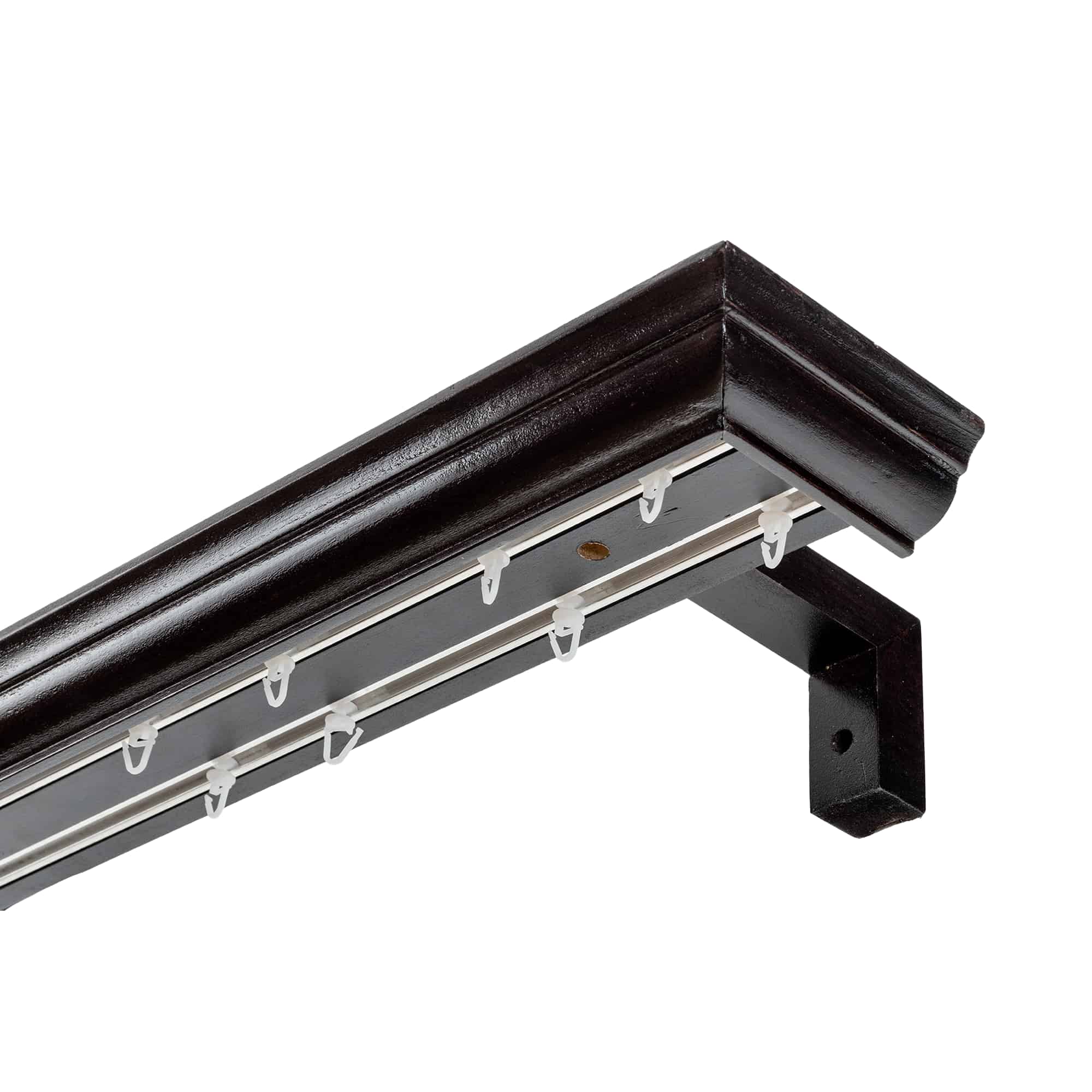 Filip Wooden Curtain Track System with Decorative Valance