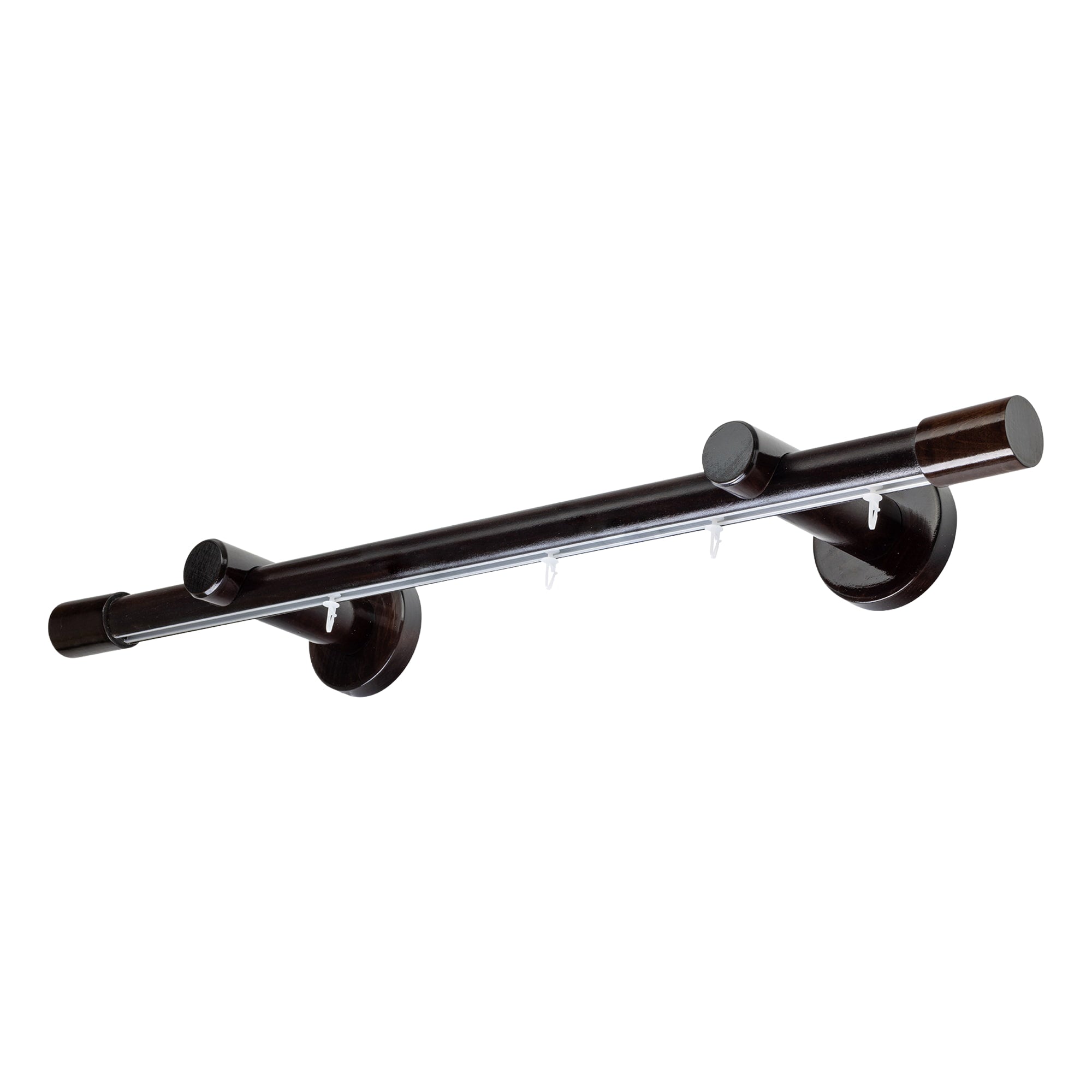 Luna Single 35 mm Wooden Curtain Rod & Track System