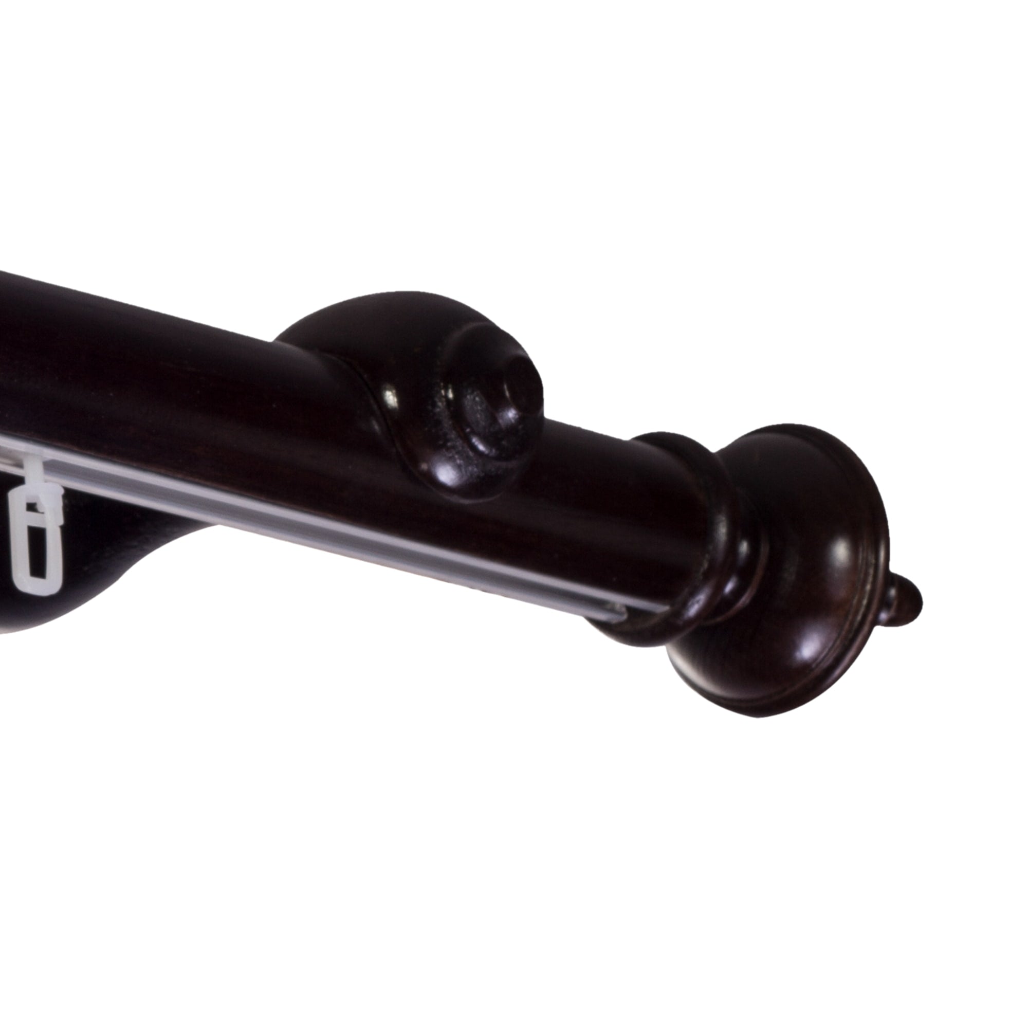 Saly Single 35 mm Wooden Curtain Rod with Aluminum Track