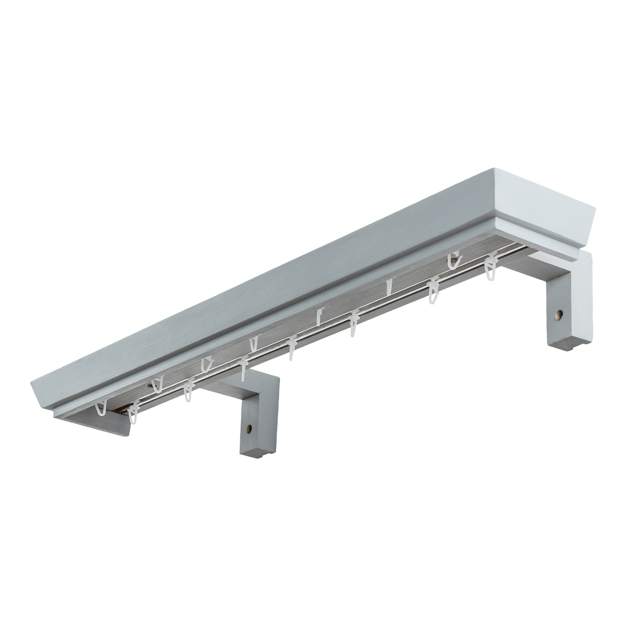 Conic Wooden Curtain Track System with Decorative Valance