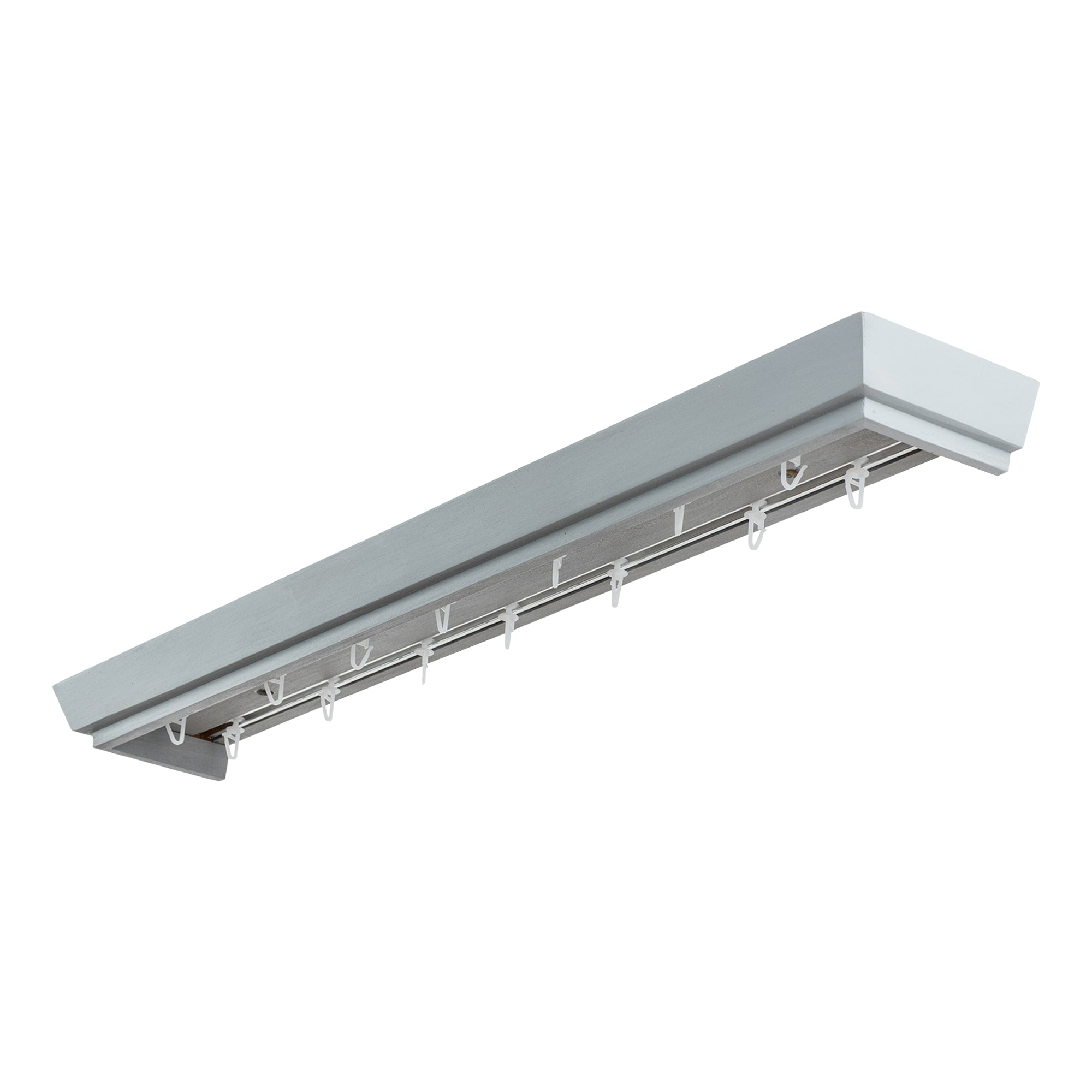 Conic Wooden Curtain Track System with Decorative Valance