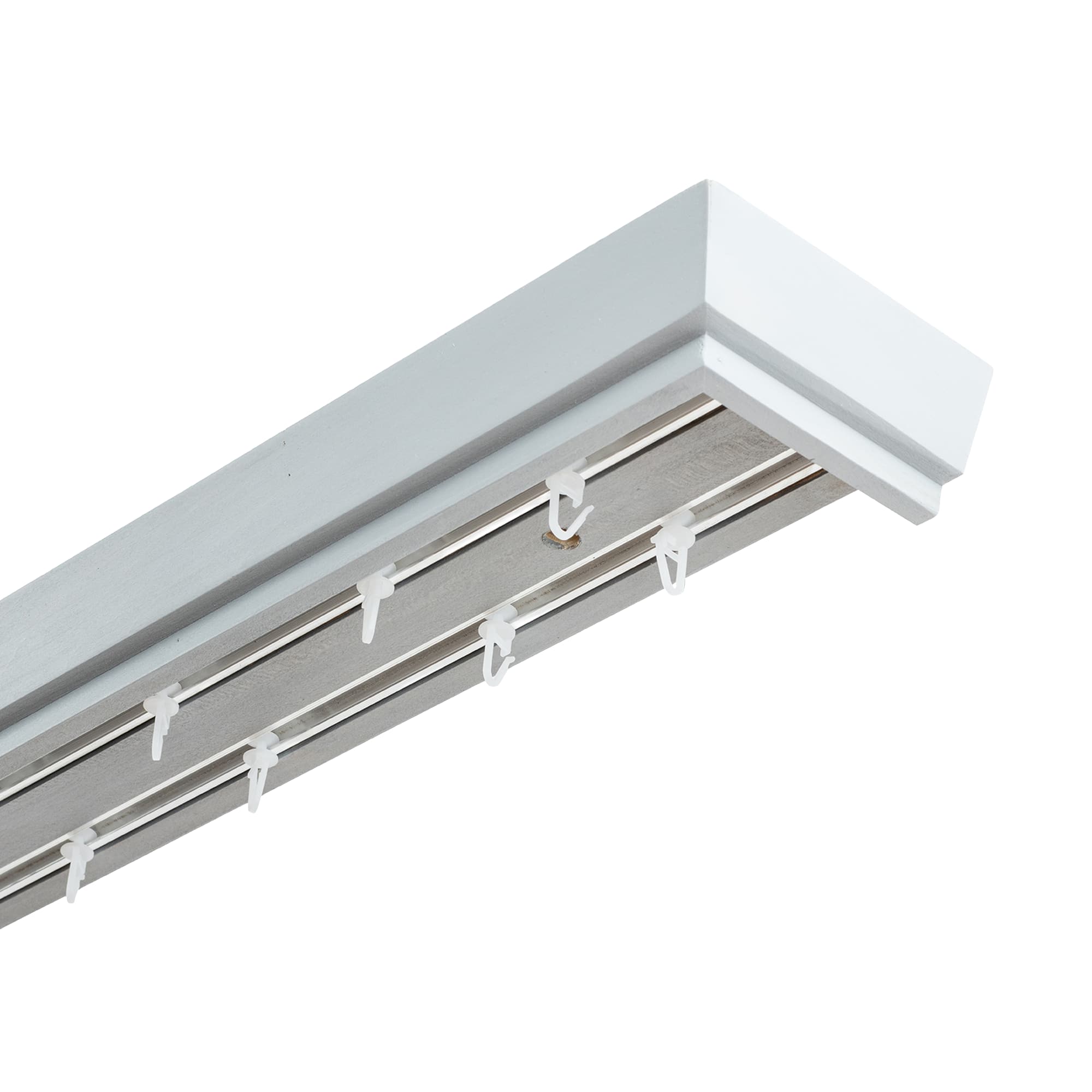 Conic Wooden Curtain Track System with Decorative Valance