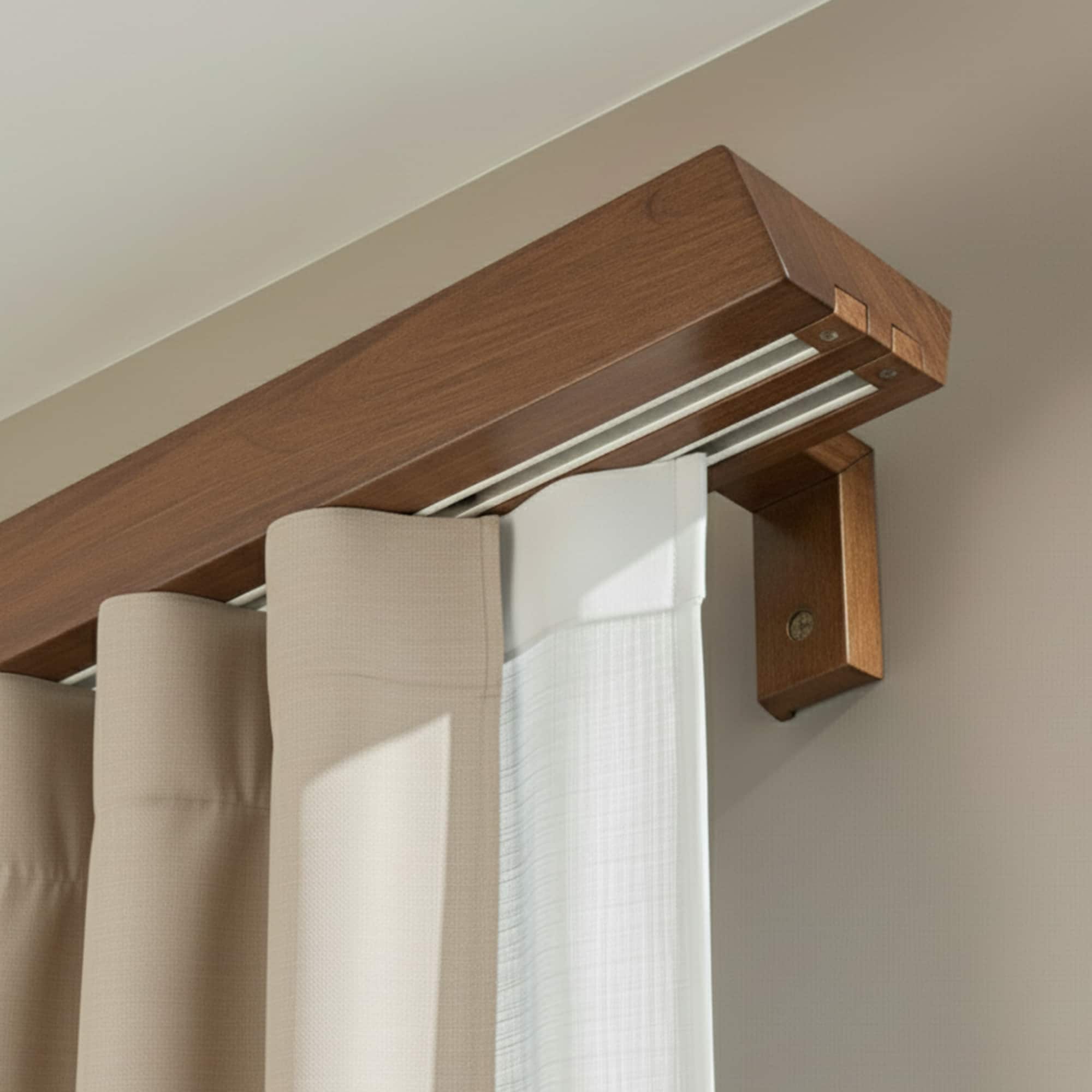 Double curtain and drape track Knauern