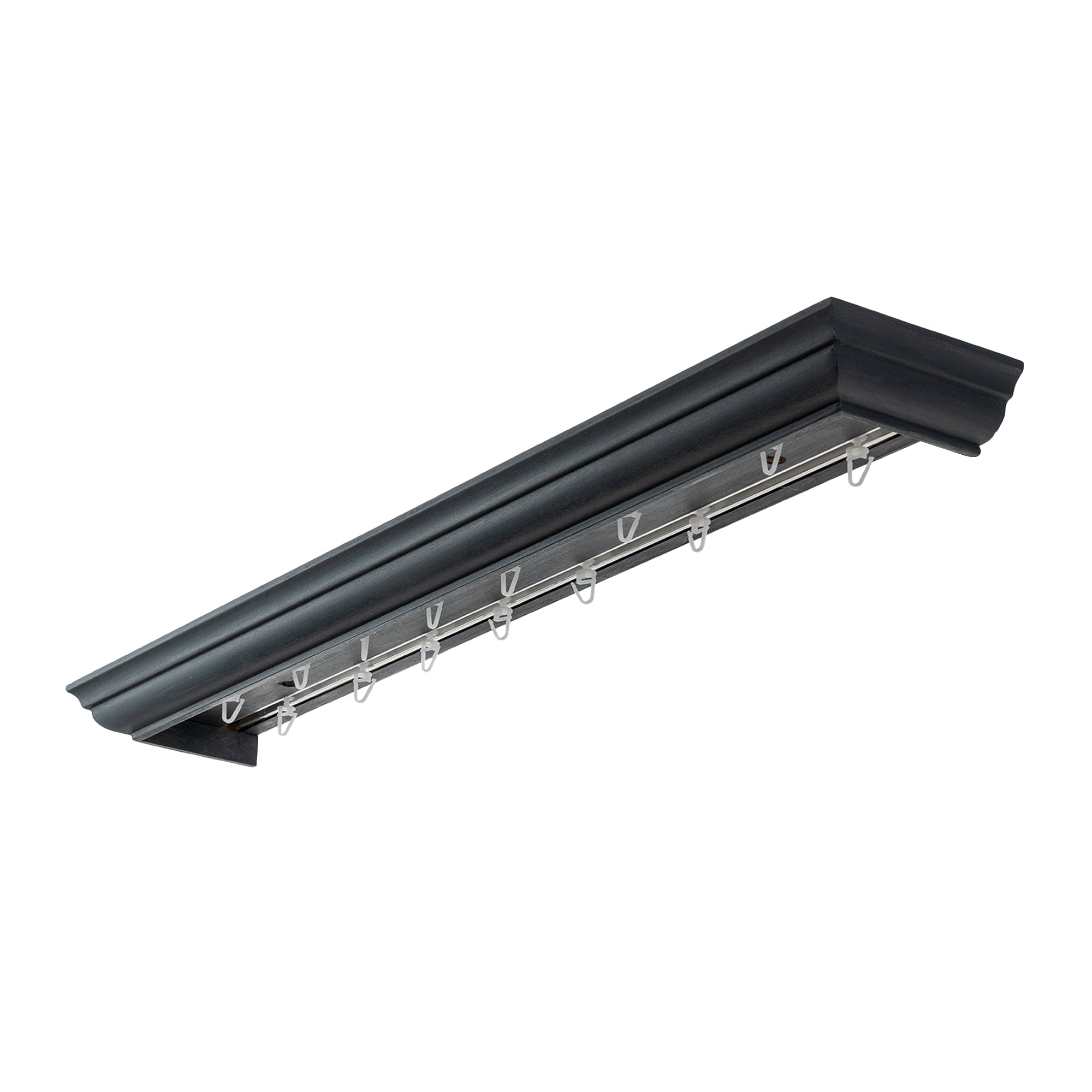 Filip Wooden Curtain Track System with Decorative Valance