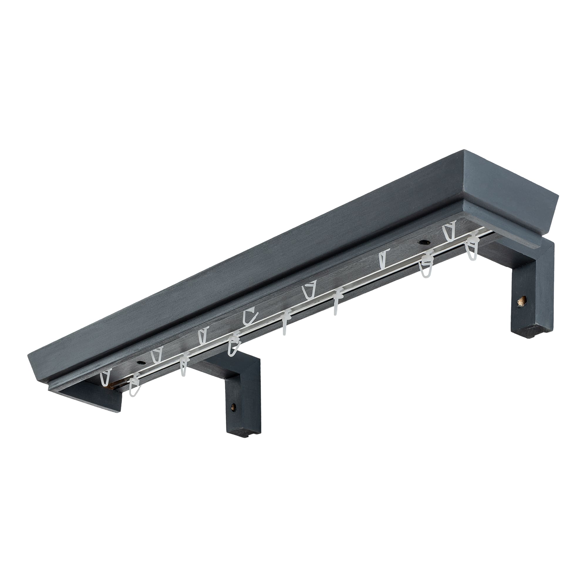 Conic Wooden Curtain Track System with Decorative Valance