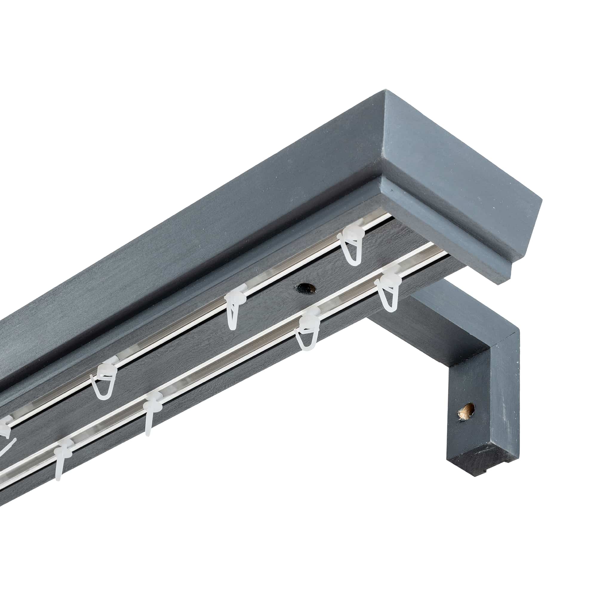 Conic Wooden Curtain Track System with Decorative Valance