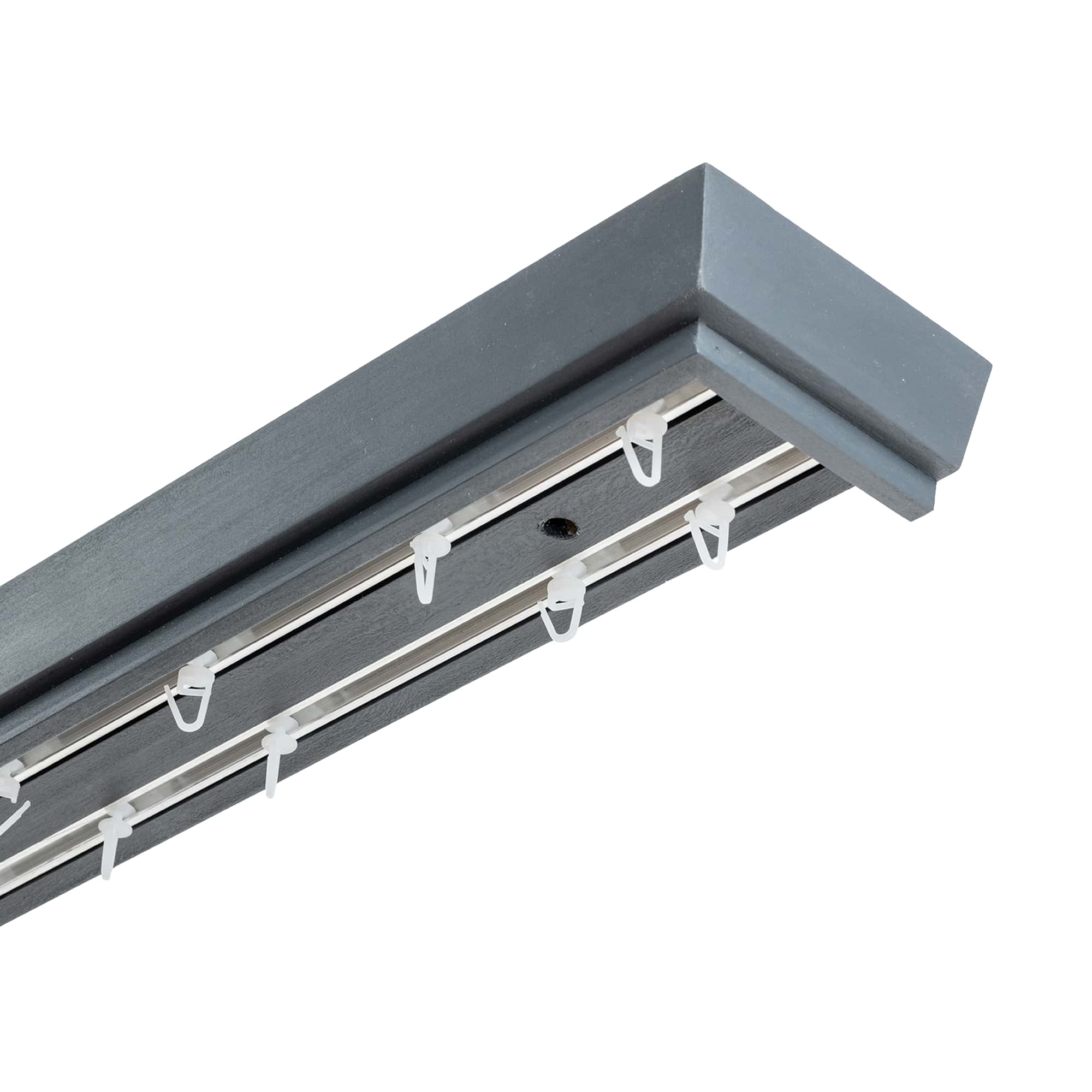 Conic Wooden Curtain Track System with Decorative Valance