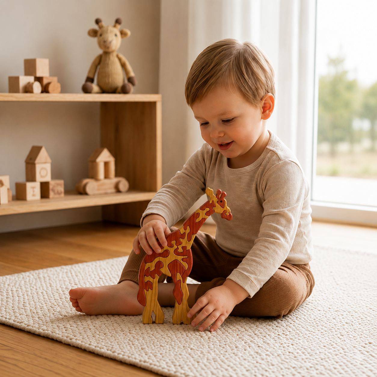 Giraffe Wooden Puzzle