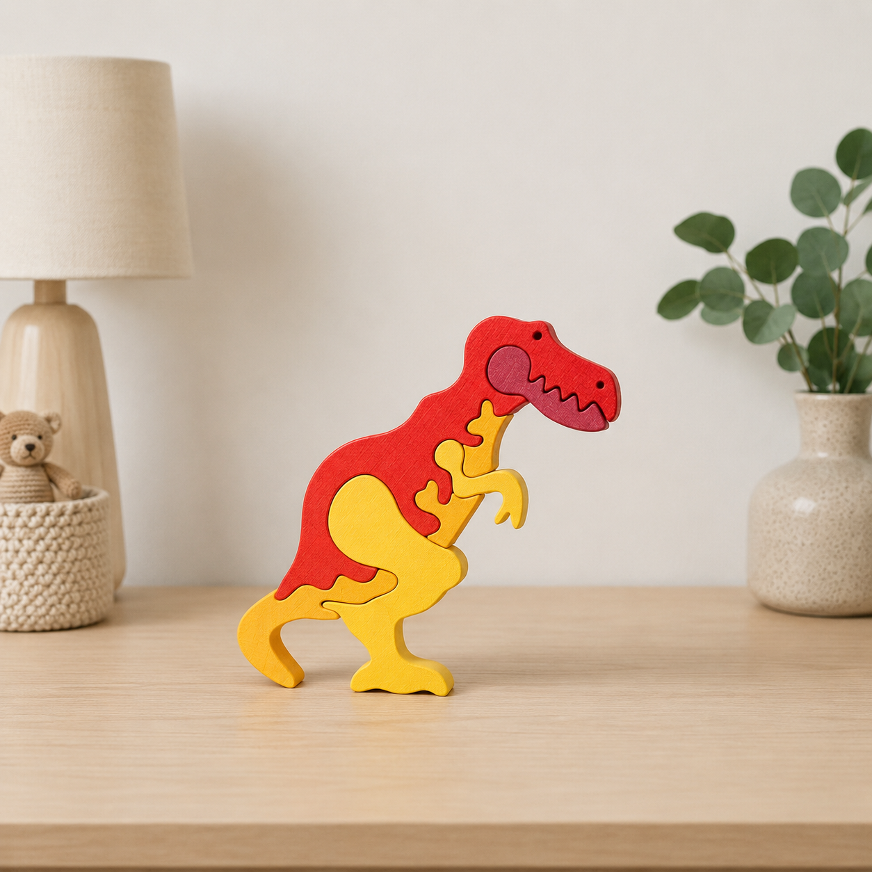 T-Rex Wooden Puzzle