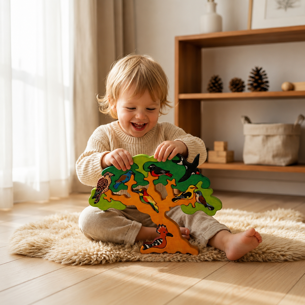 Bird Tree Wooden Puzzle