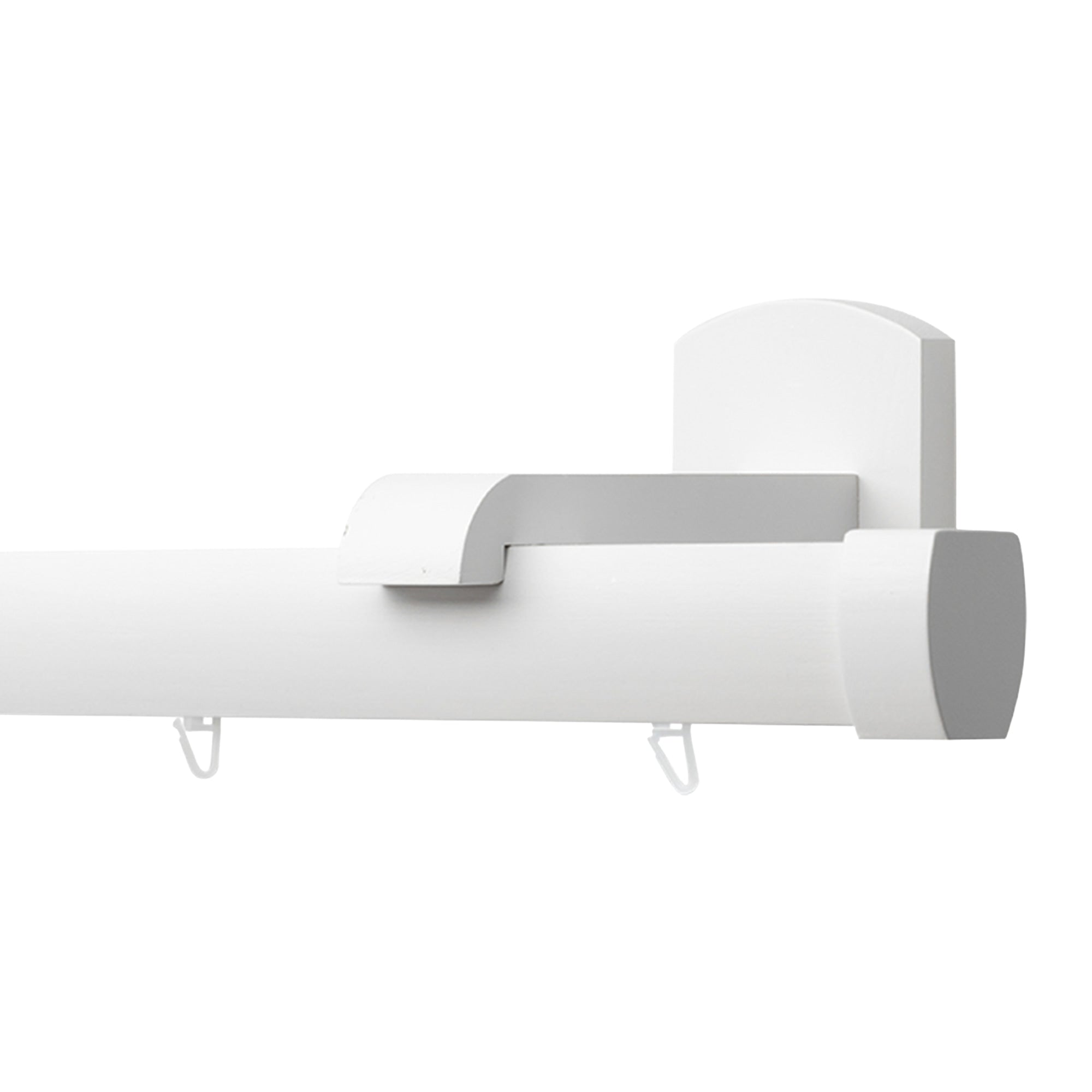 Domino Single Wooden Curtain Rod