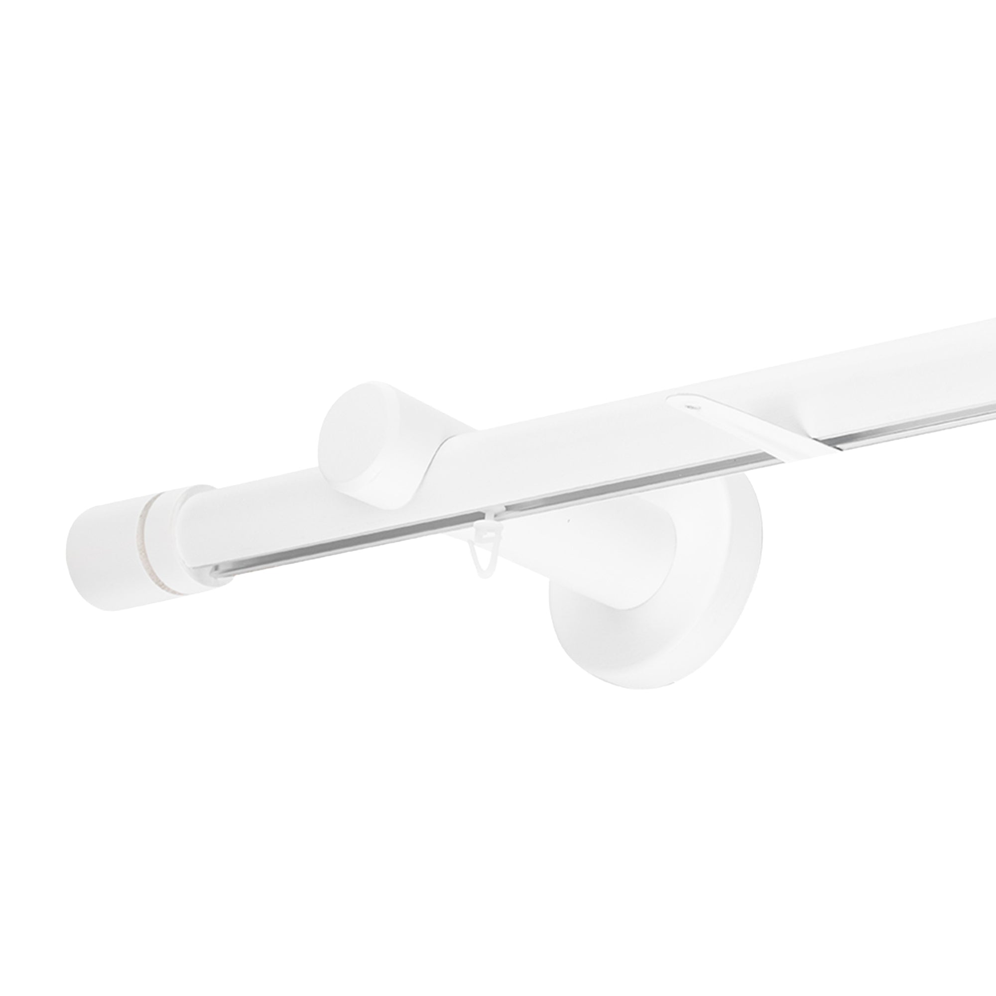 Cilindru Single 35 mm Wooden Curtain Rod & Aluminum Track System