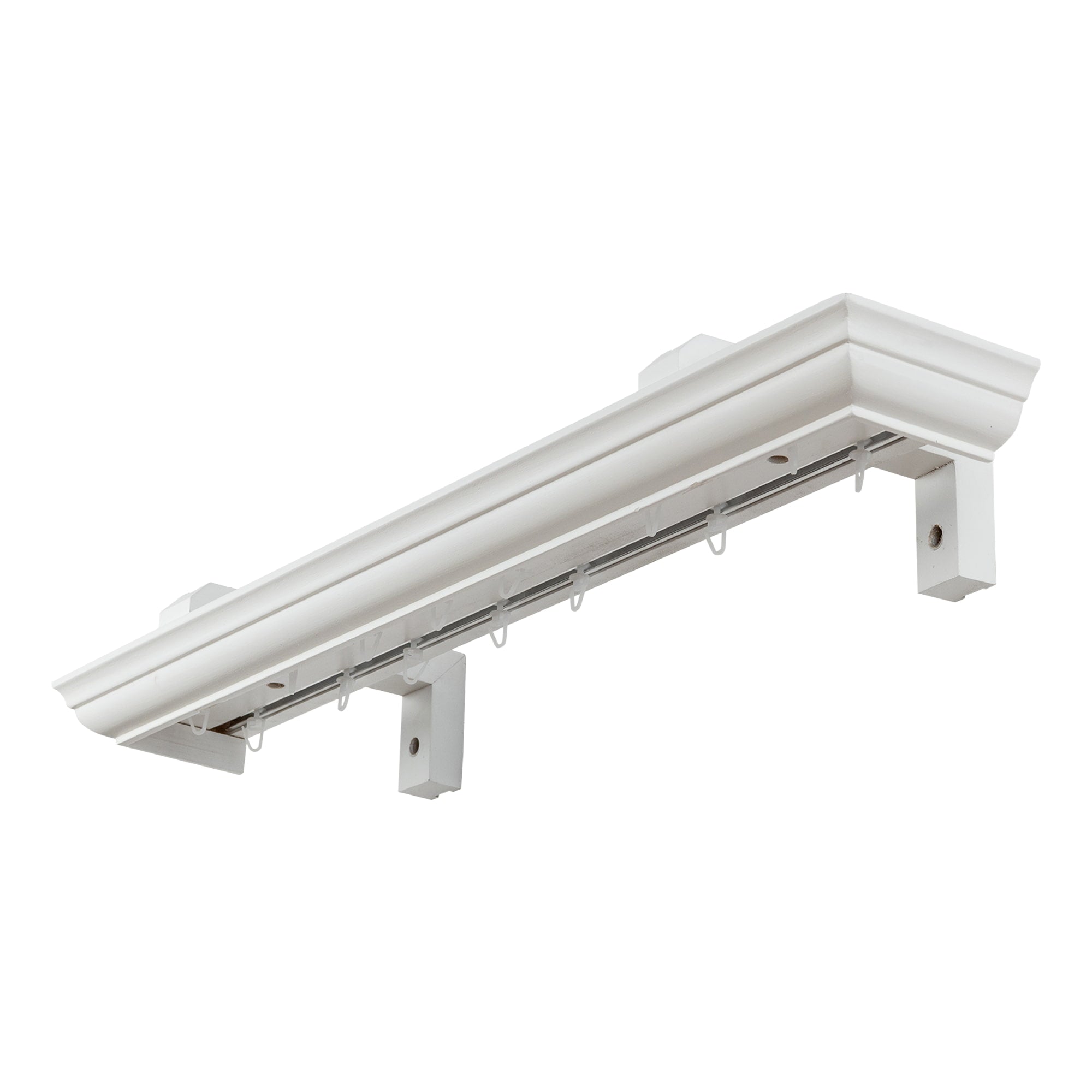 Filip Wooden Curtain Track System with Decorative Valance
