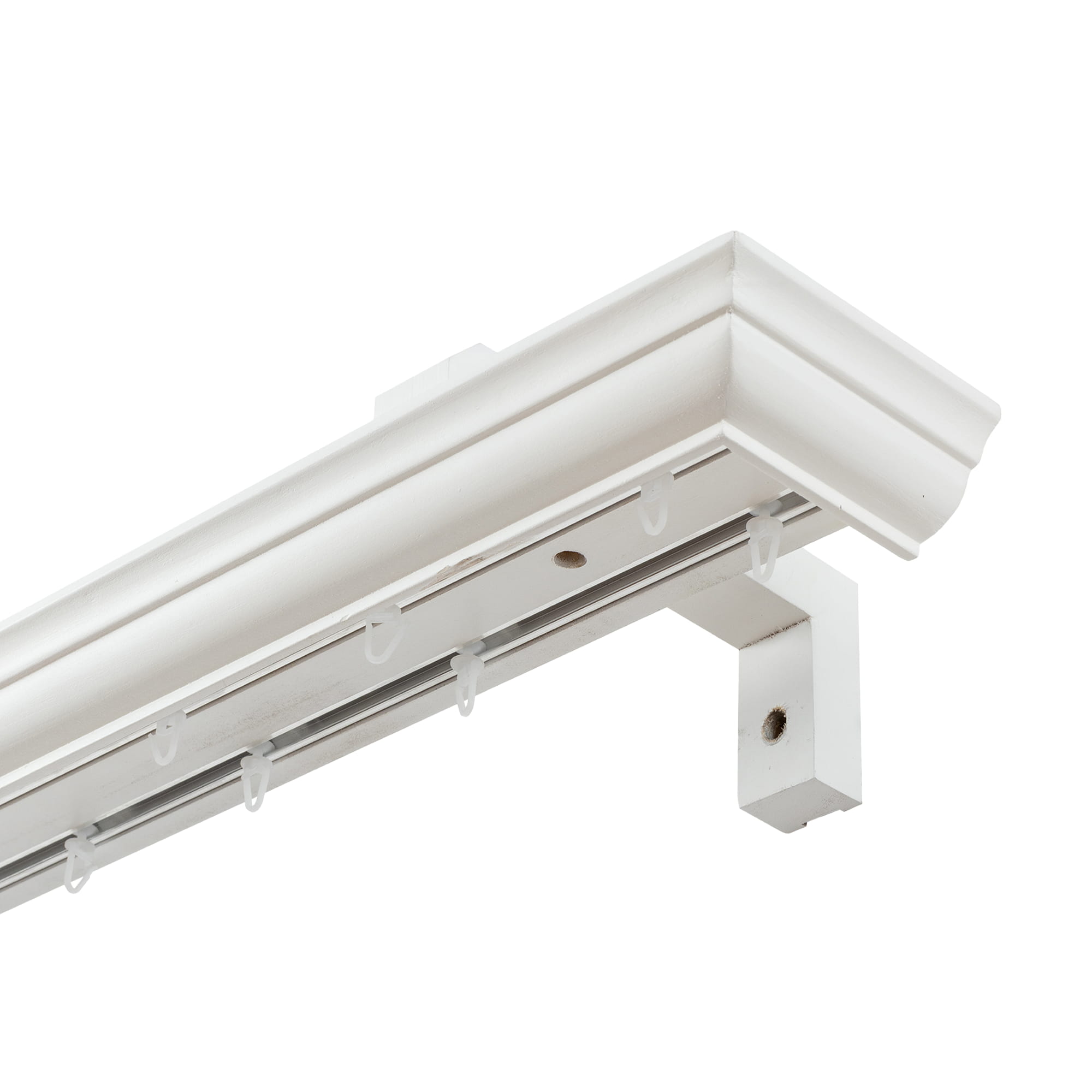 Filip Wooden Curtain Track System with Decorative Valance