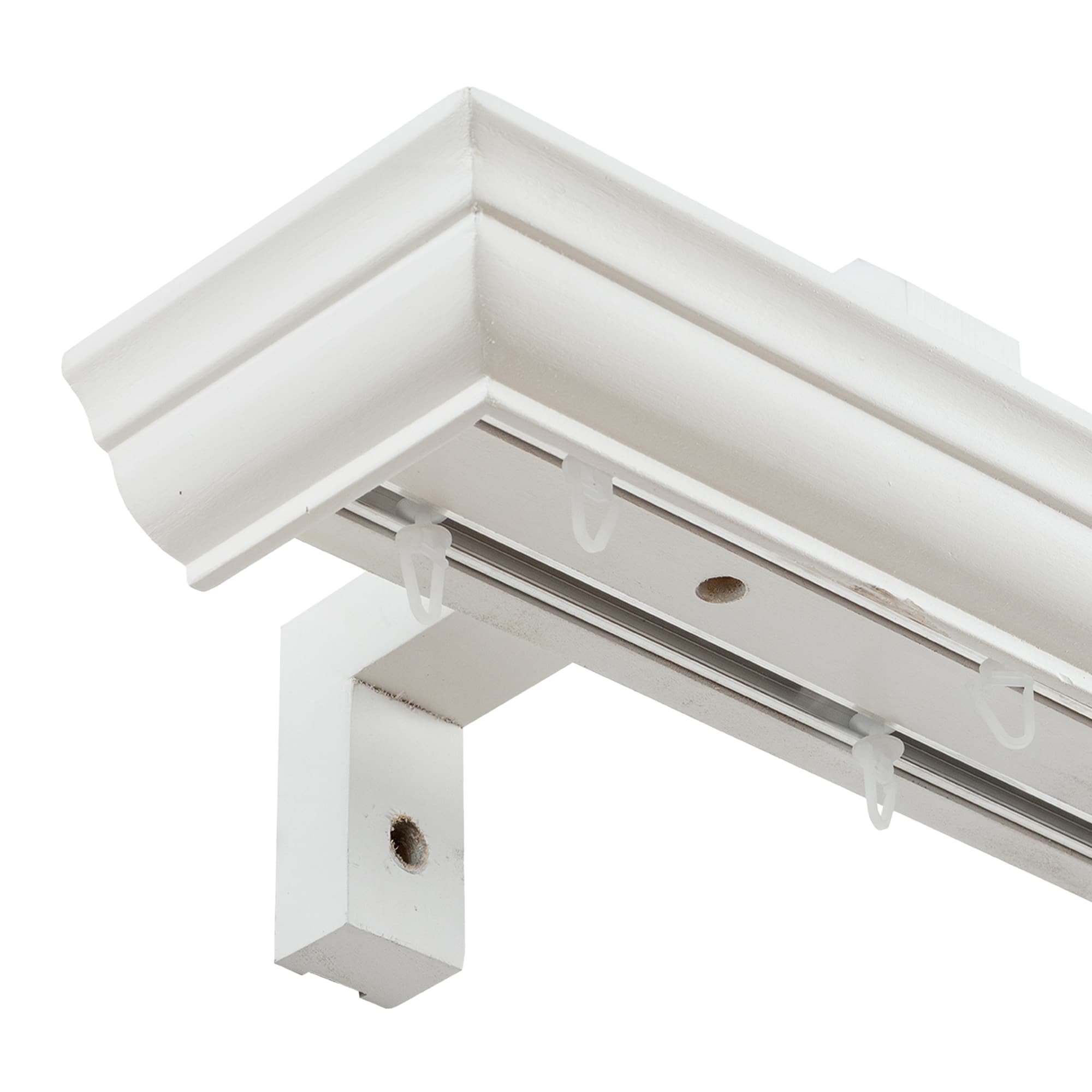 Filip Wooden Curtain Track System with Decorative Valance