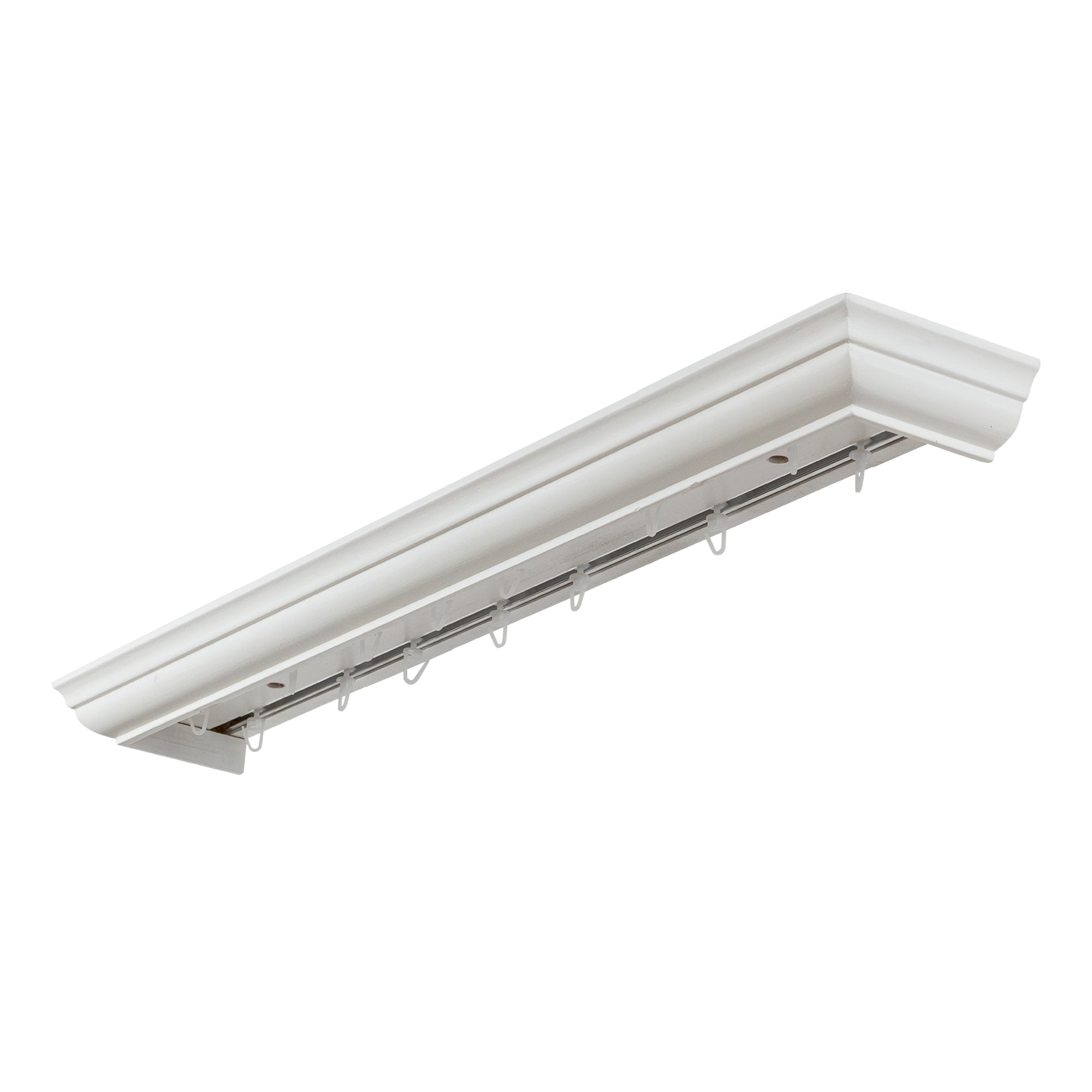 Filip Wooden Curtain Track System with Decorative Valance