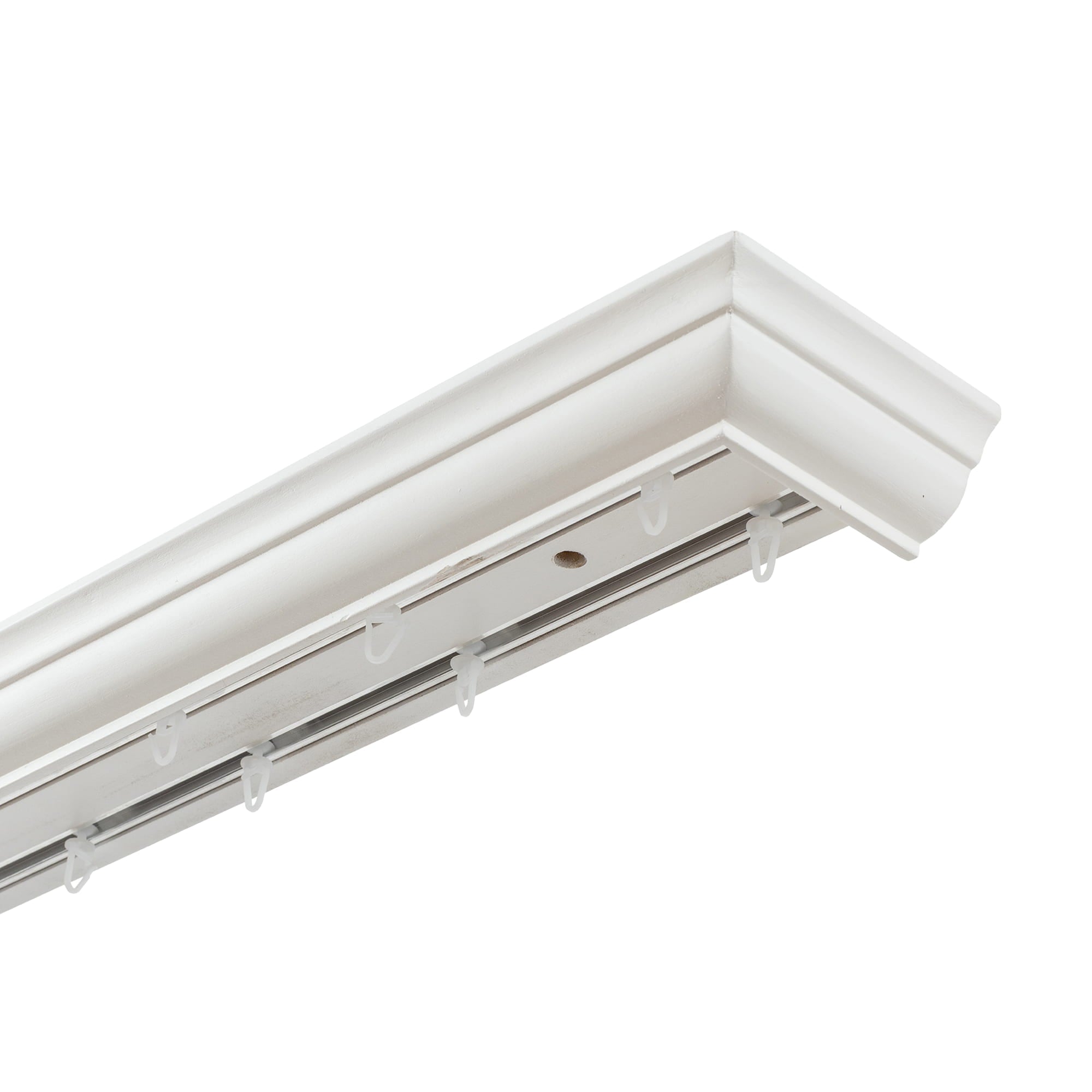 Filip Wooden Curtain Track System with Decorative Valance