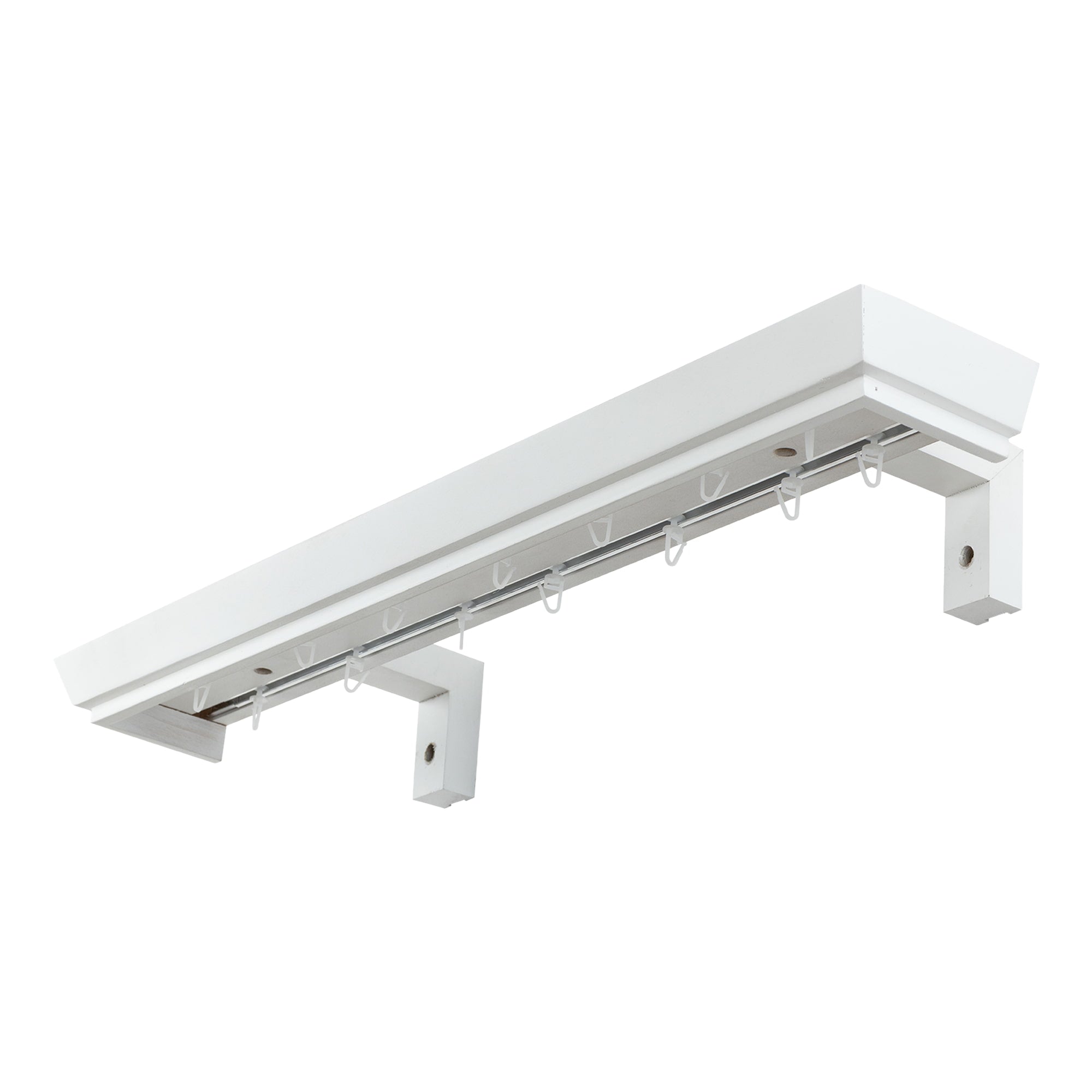 Conic Wooden Curtain Track System with Decorative Valance