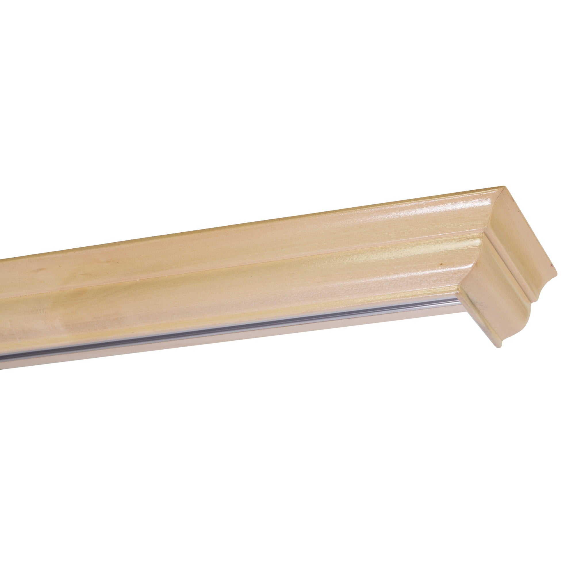 Filip Wooden Curtain Track System with Decorative Valance