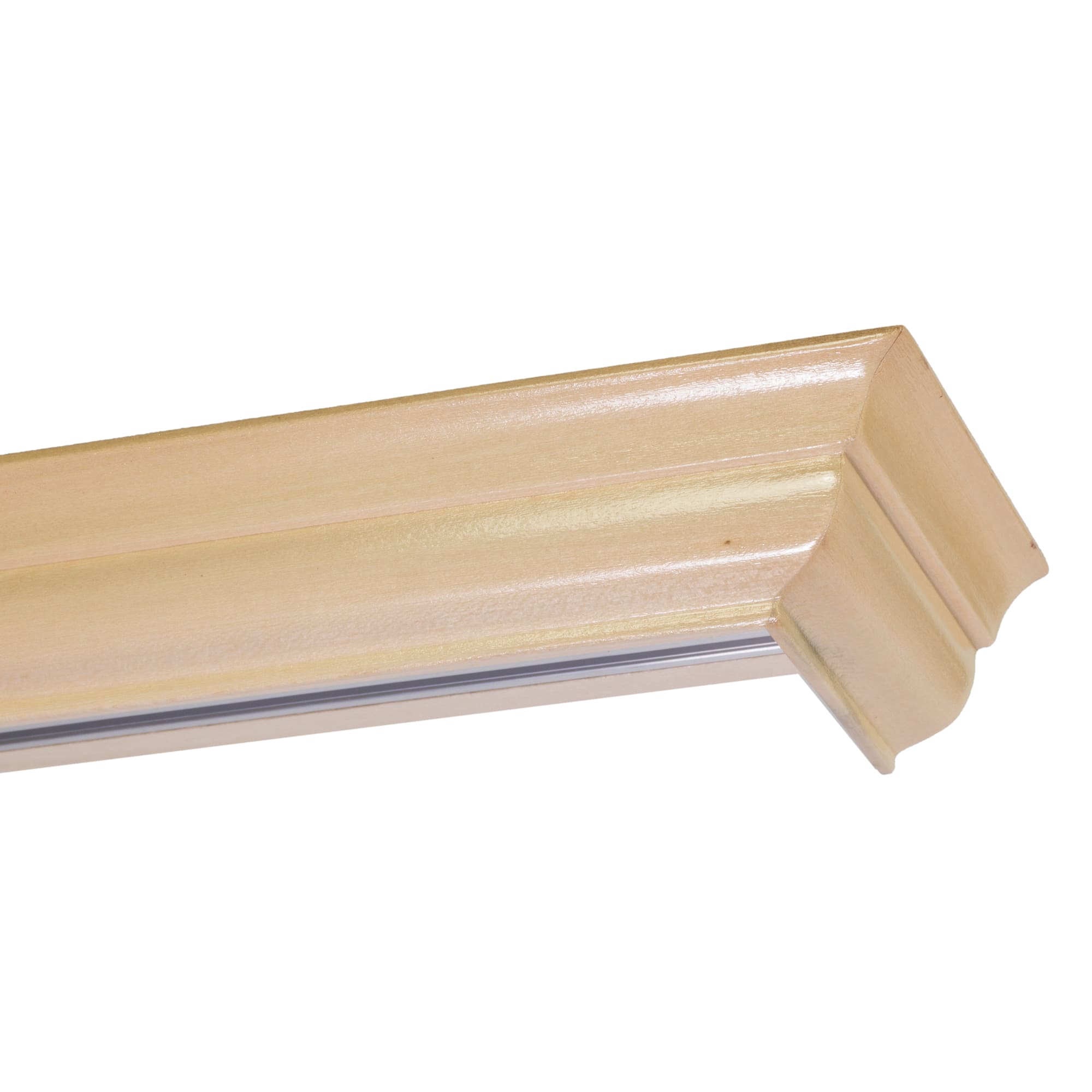 Filip Wooden Curtain Track System with Decorative Valance