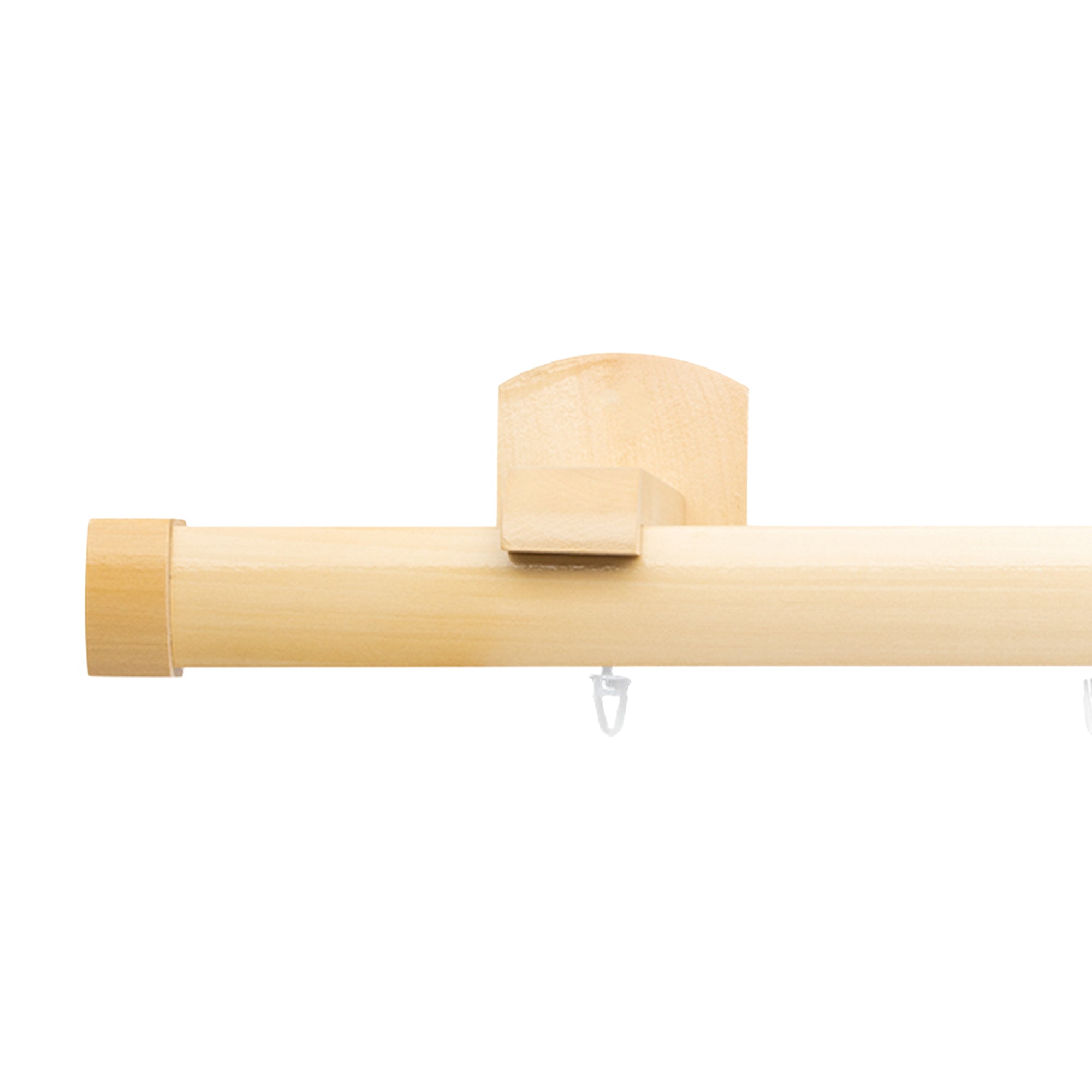 Domino Single Wooden Curtain Rod