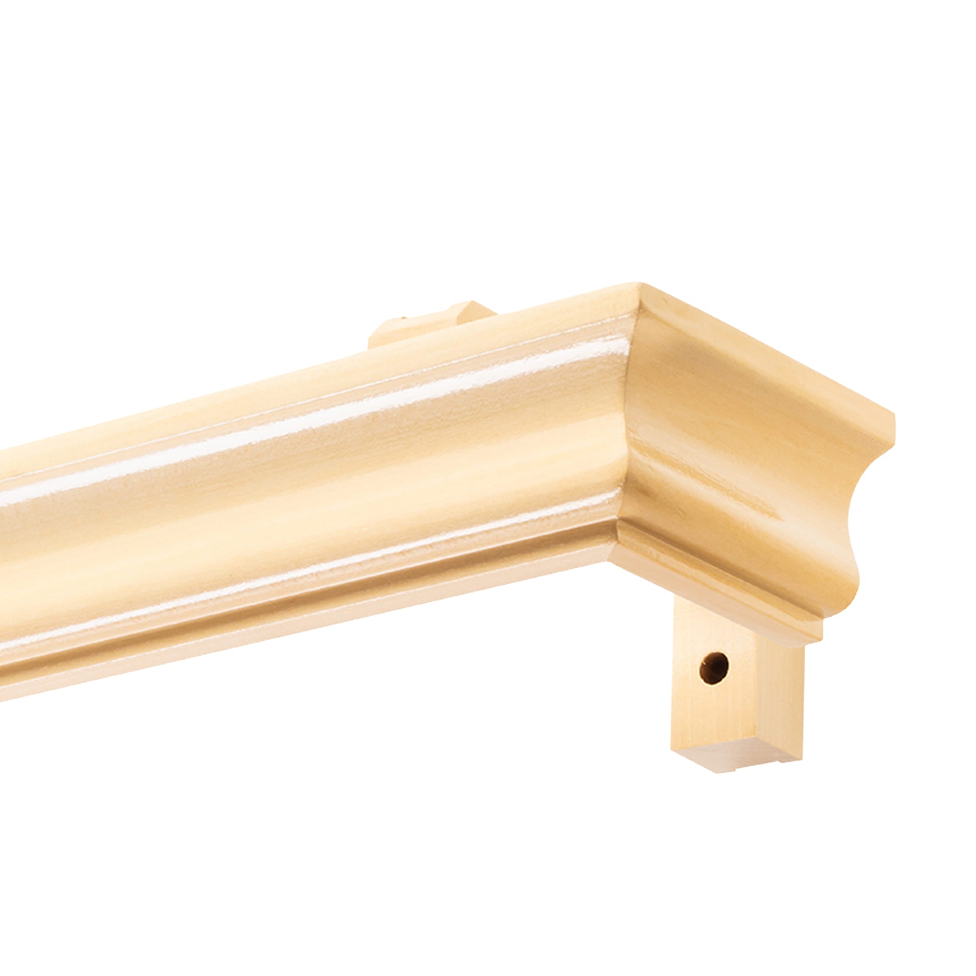 Athena Wooden Curtain Track System with Decorative Valance