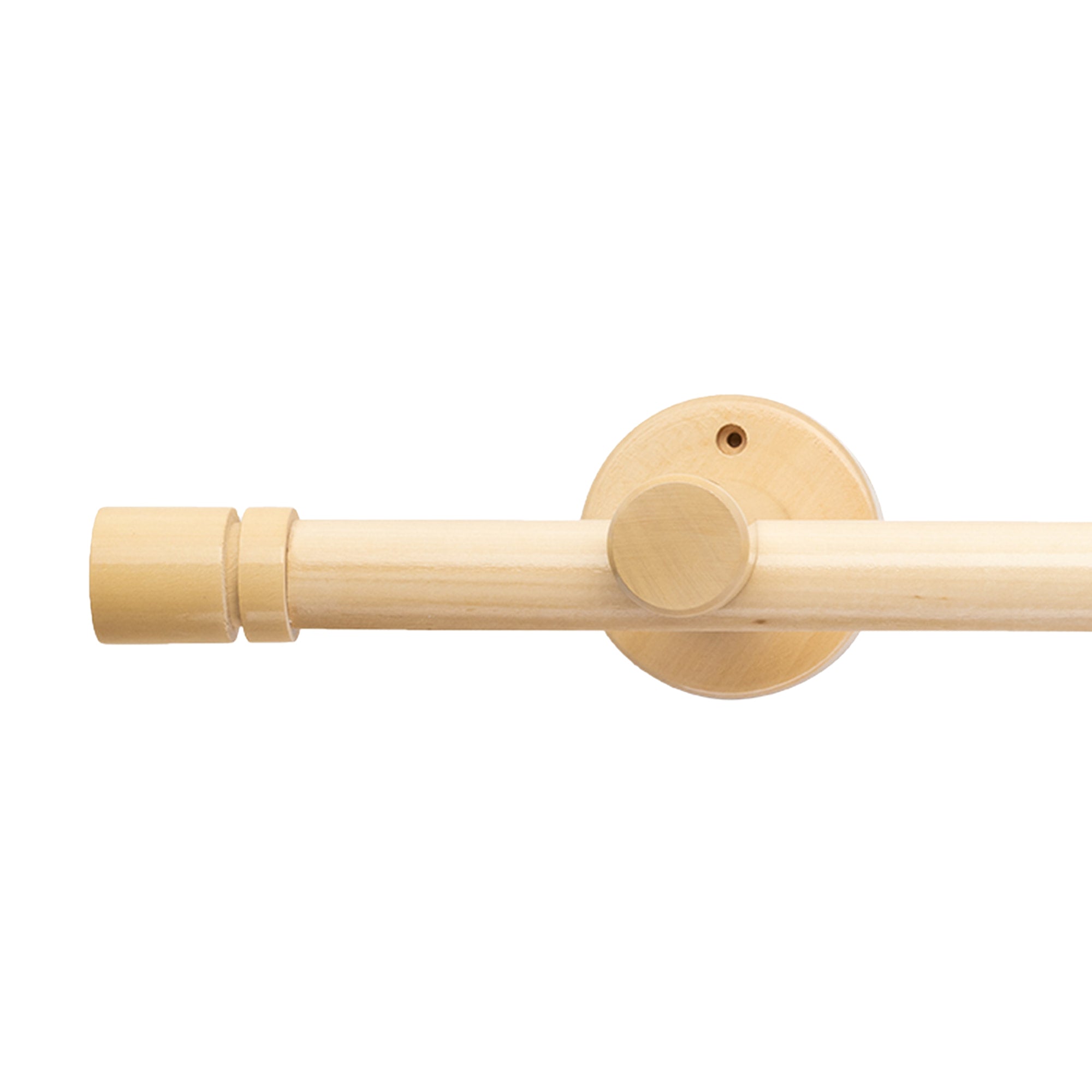 Cilindru Single 35 mm Wooden Curtain Rod & Aluminum Track System