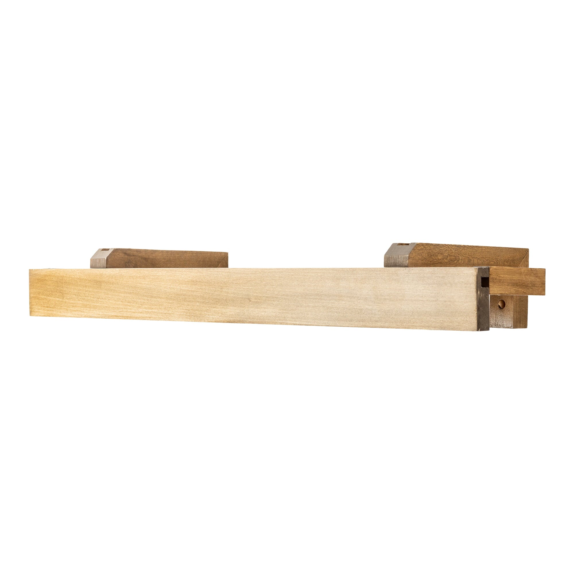 Travetto Double Curtain Track System with Wooden Decorative Valance