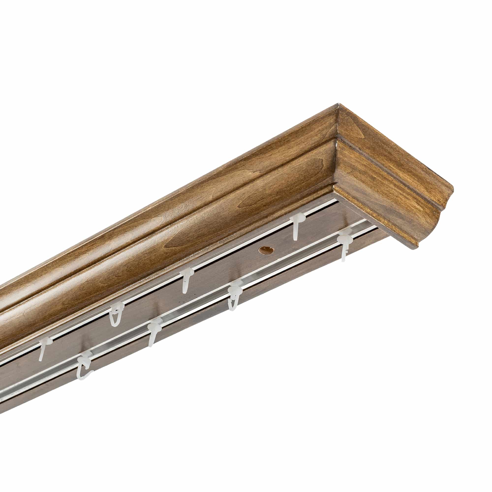 Filip Wooden Curtain Track System with Decorative Valance