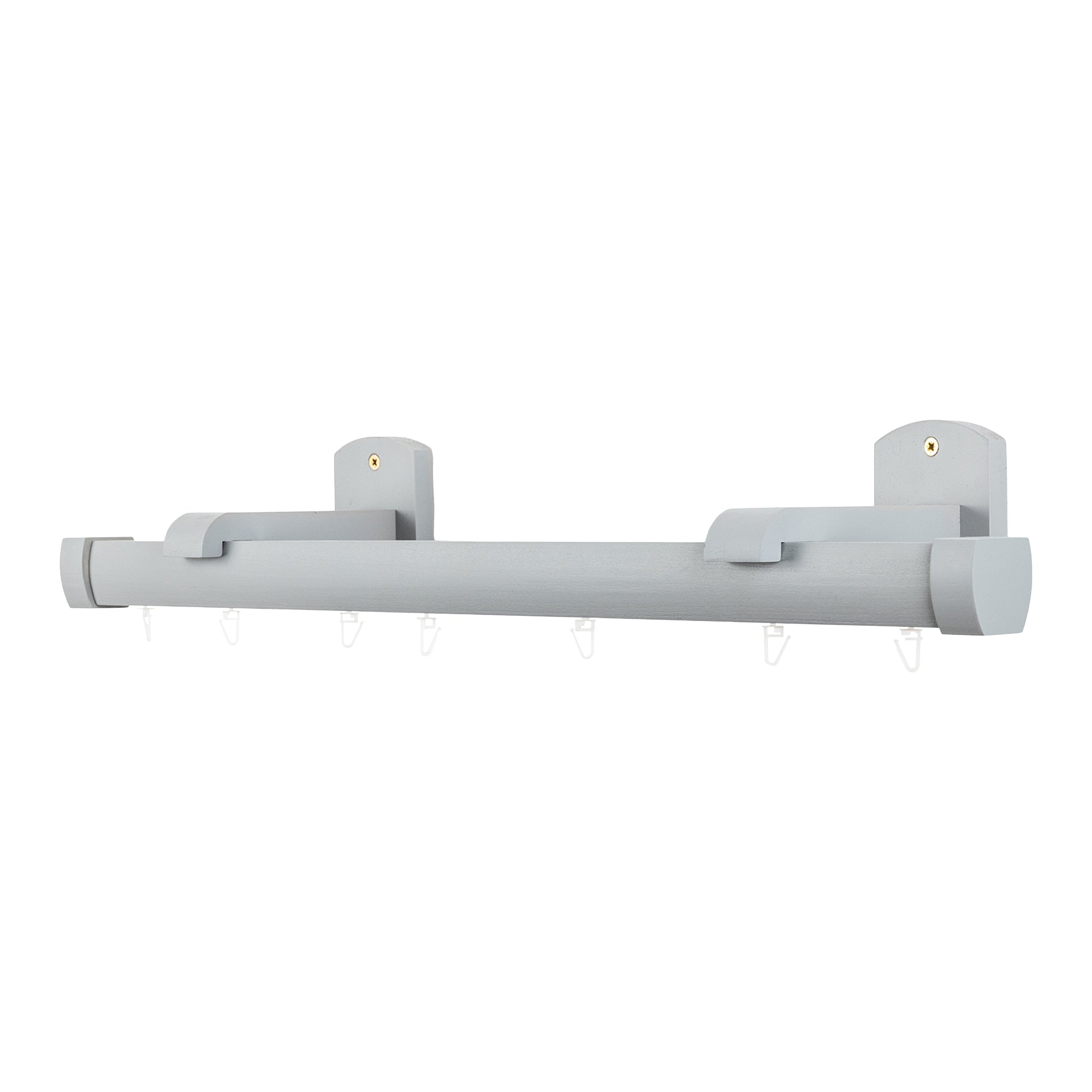 Domino Single Wooden Curtain Rod