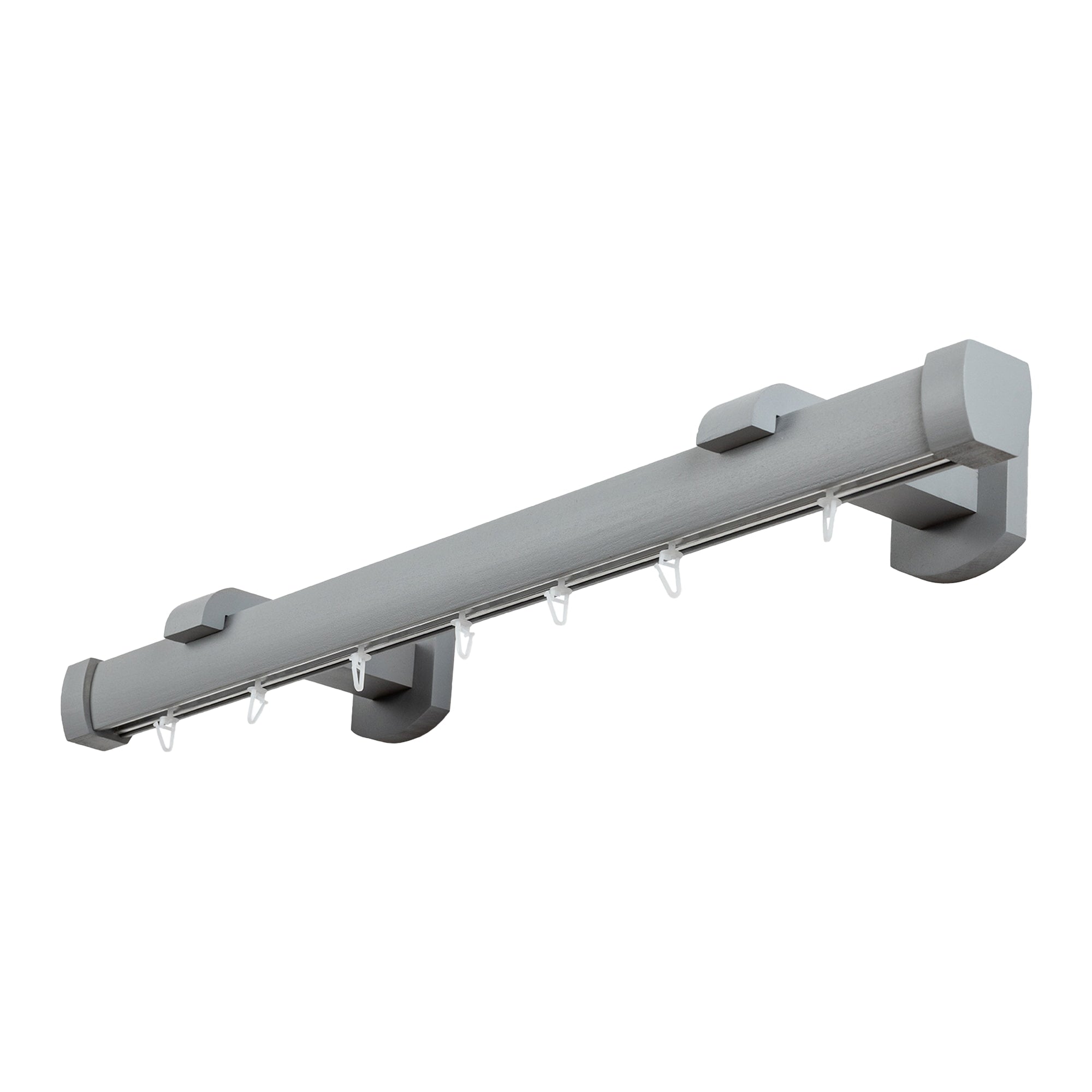 Domino Single Wooden Curtain Rod