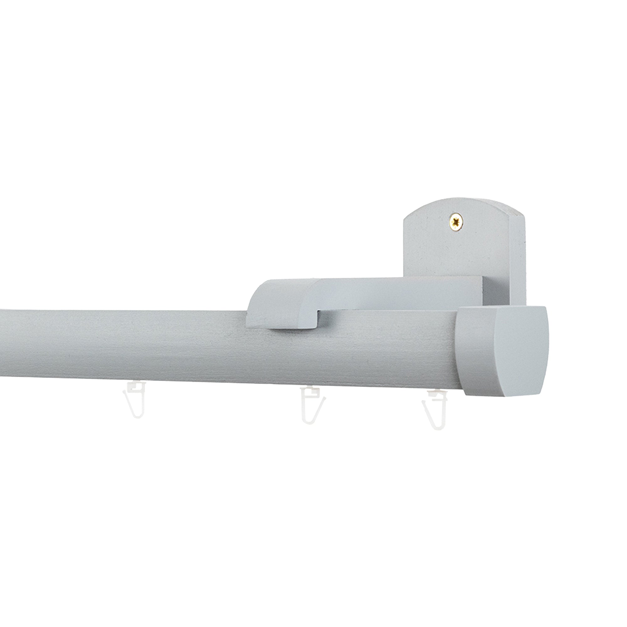 Domino Single Wooden Curtain Rod