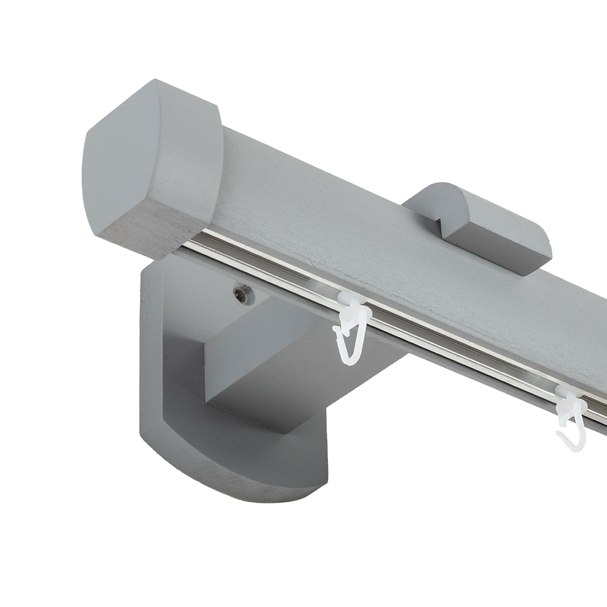 Domino Single Wooden Curtain Rod