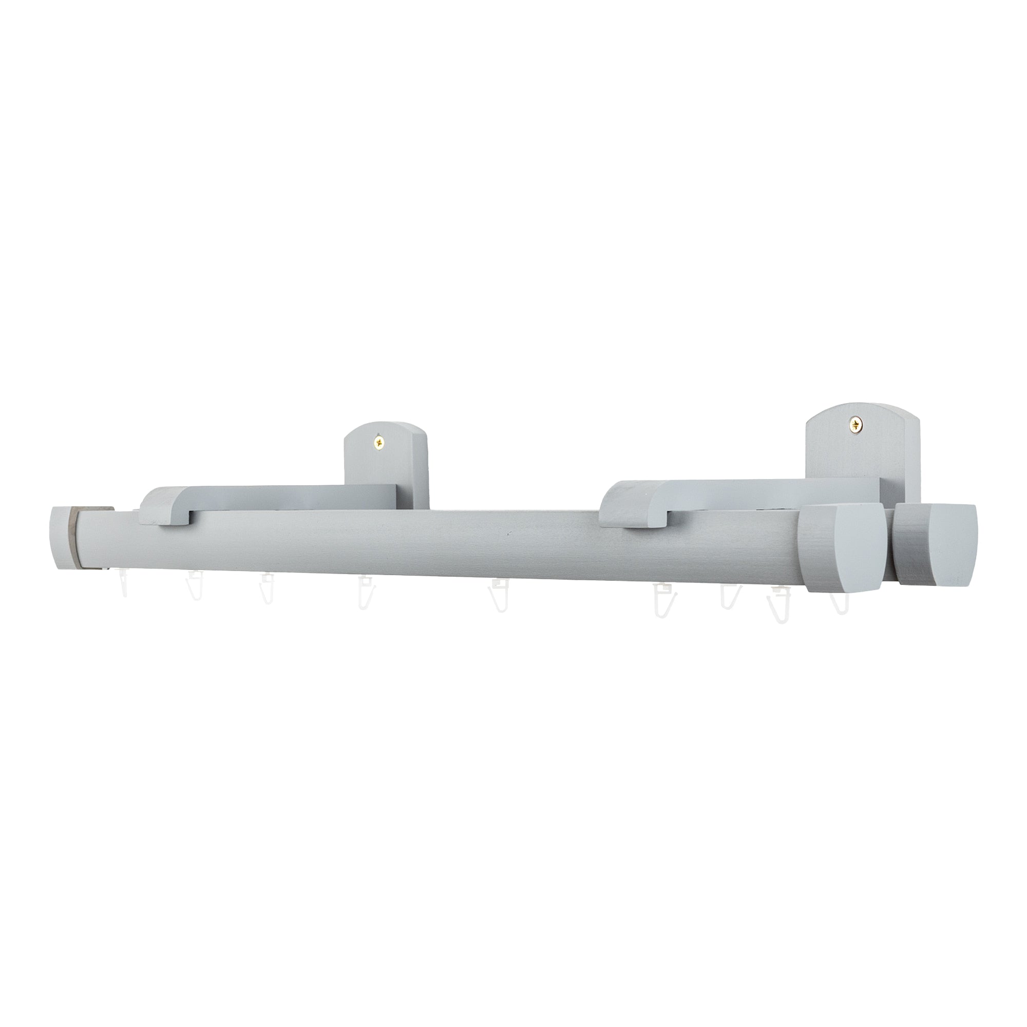 Domino Double Wooden Curtain Rod & Track System for Curtains and Drapes