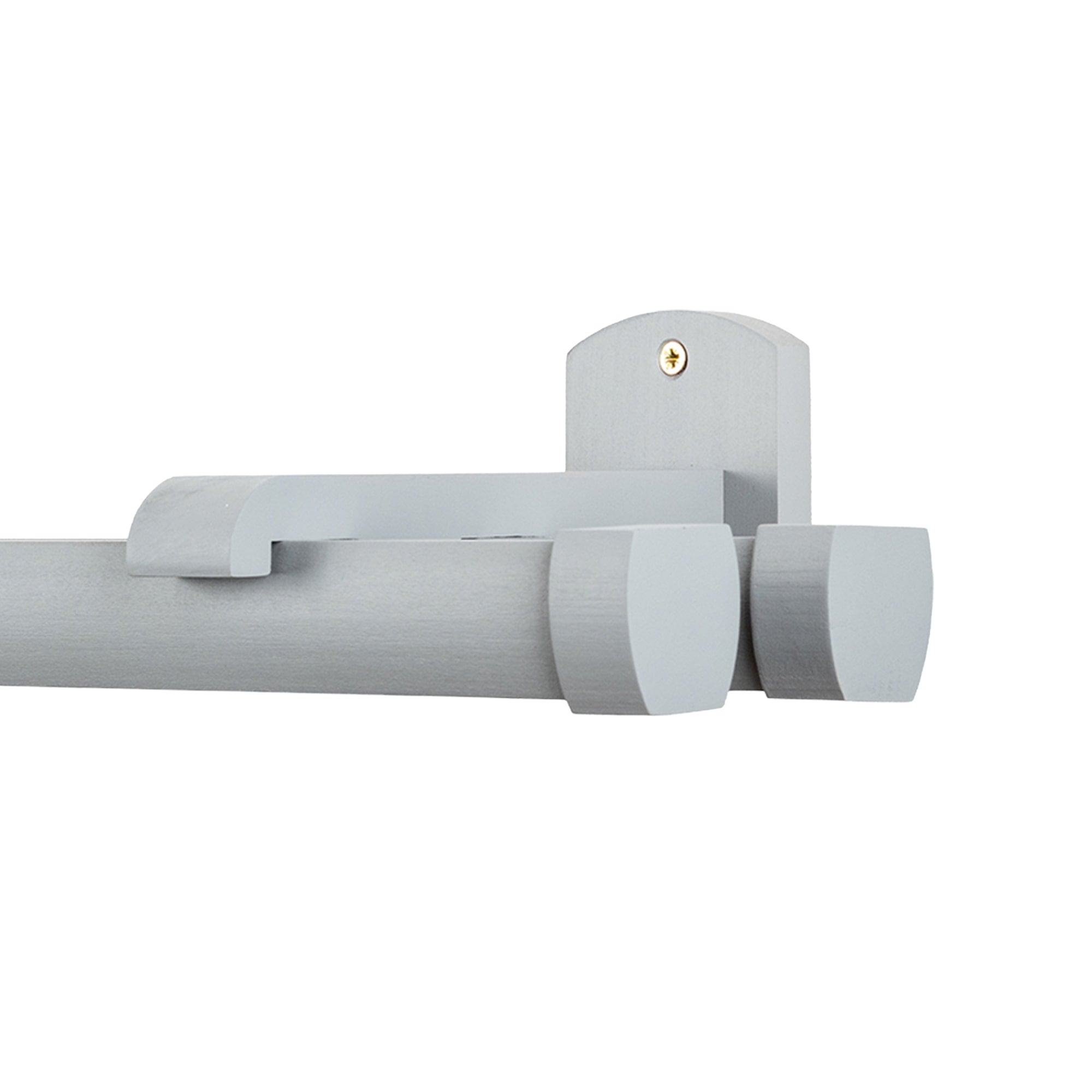 Domino Double Wooden Curtain Rod & Track System for Curtains and Drapes