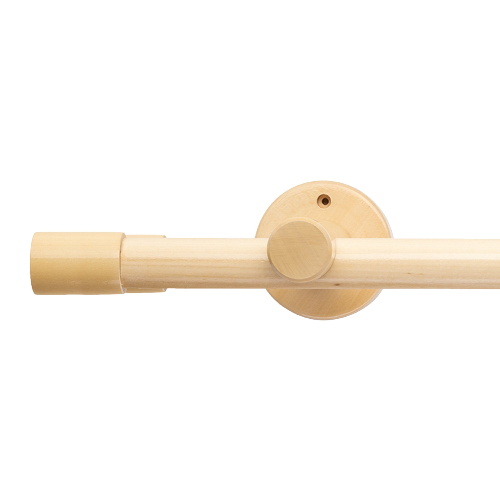 Luna Double 35 mm Wooden Curtain Rod & Track System