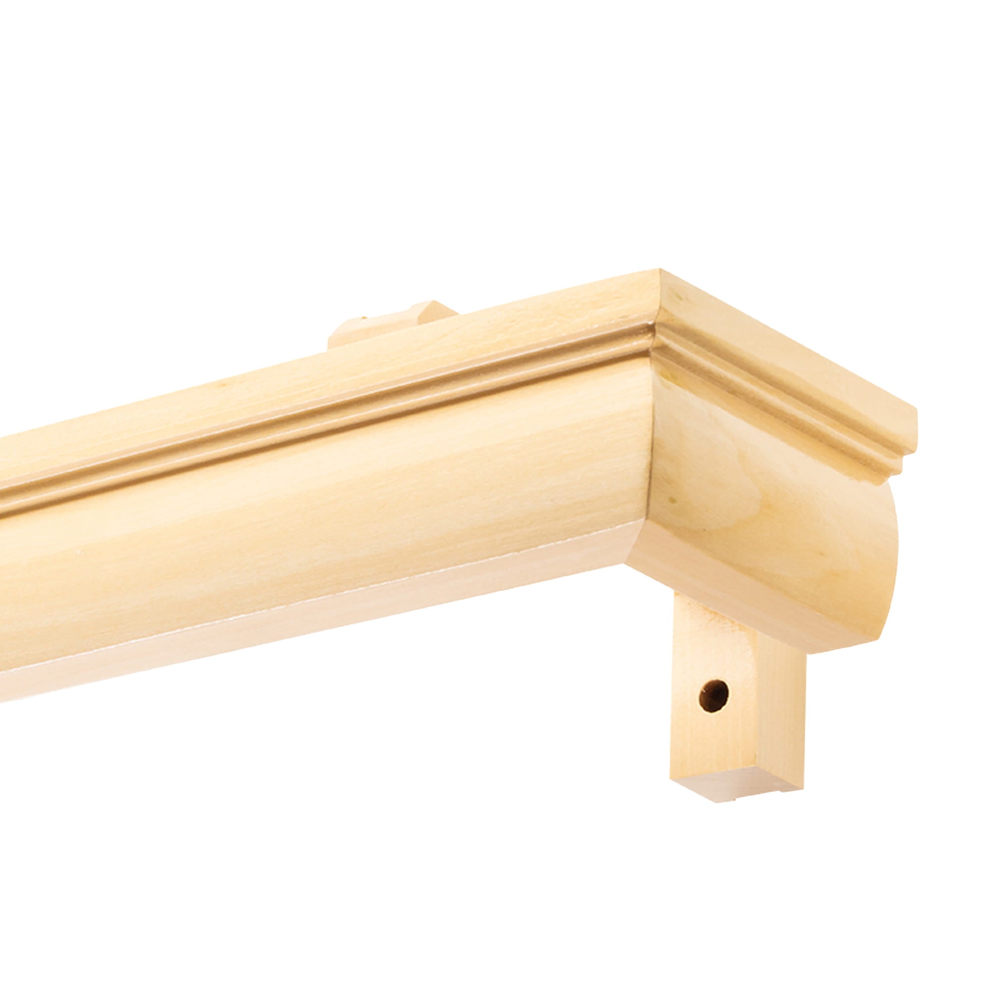 Firenze Wooden Curtain Track System with Decorative Valance