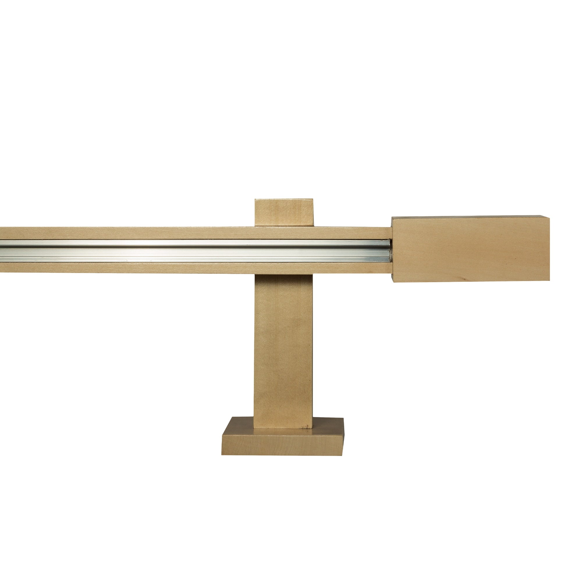 Praga Wooden Curtain Rod with Aluminum Track