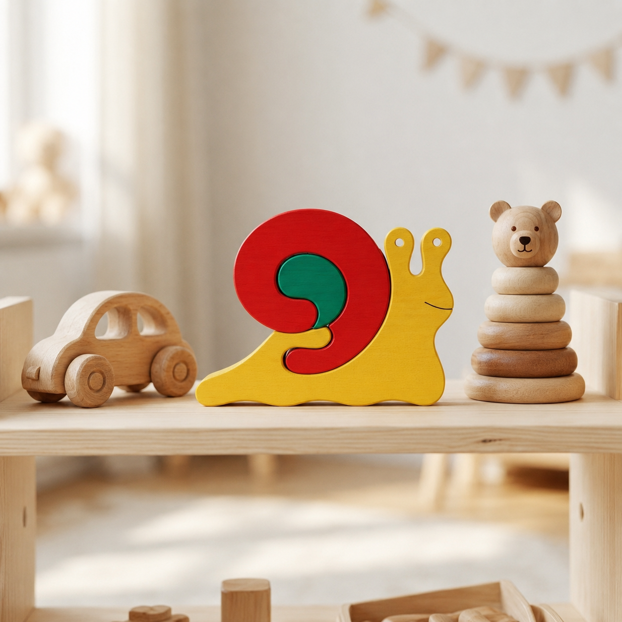 Snail Wooden Puzzle