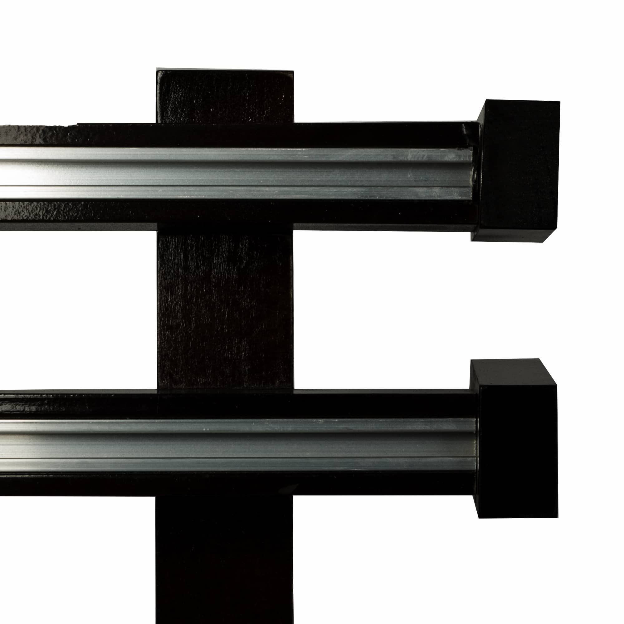 Dalia Double Wooden Curtain Rod with Aluminum Track