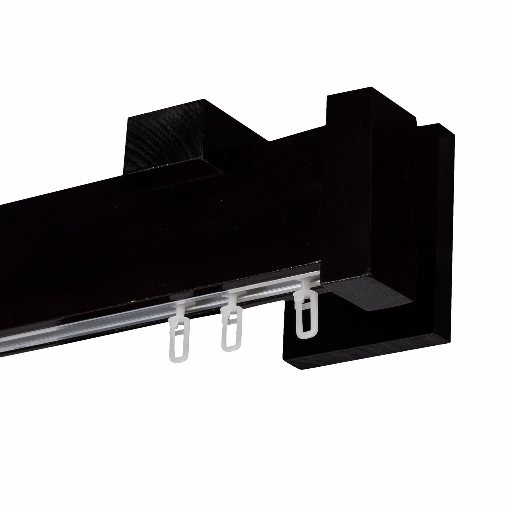 Dalia Wooden Curtain Rod with Aluminum Track